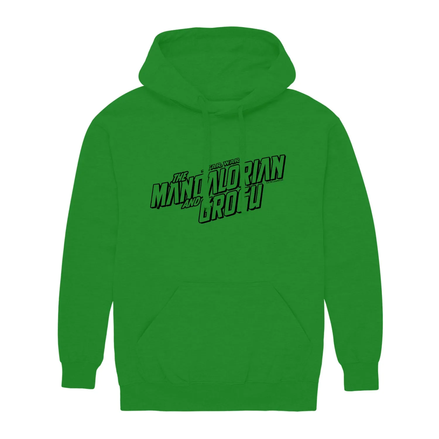 The Mandalorian And Grogu - Black Movie Logo - Men's Fleece Hoodie Sweatshirt sold by Zulily product image thumbnail 2
