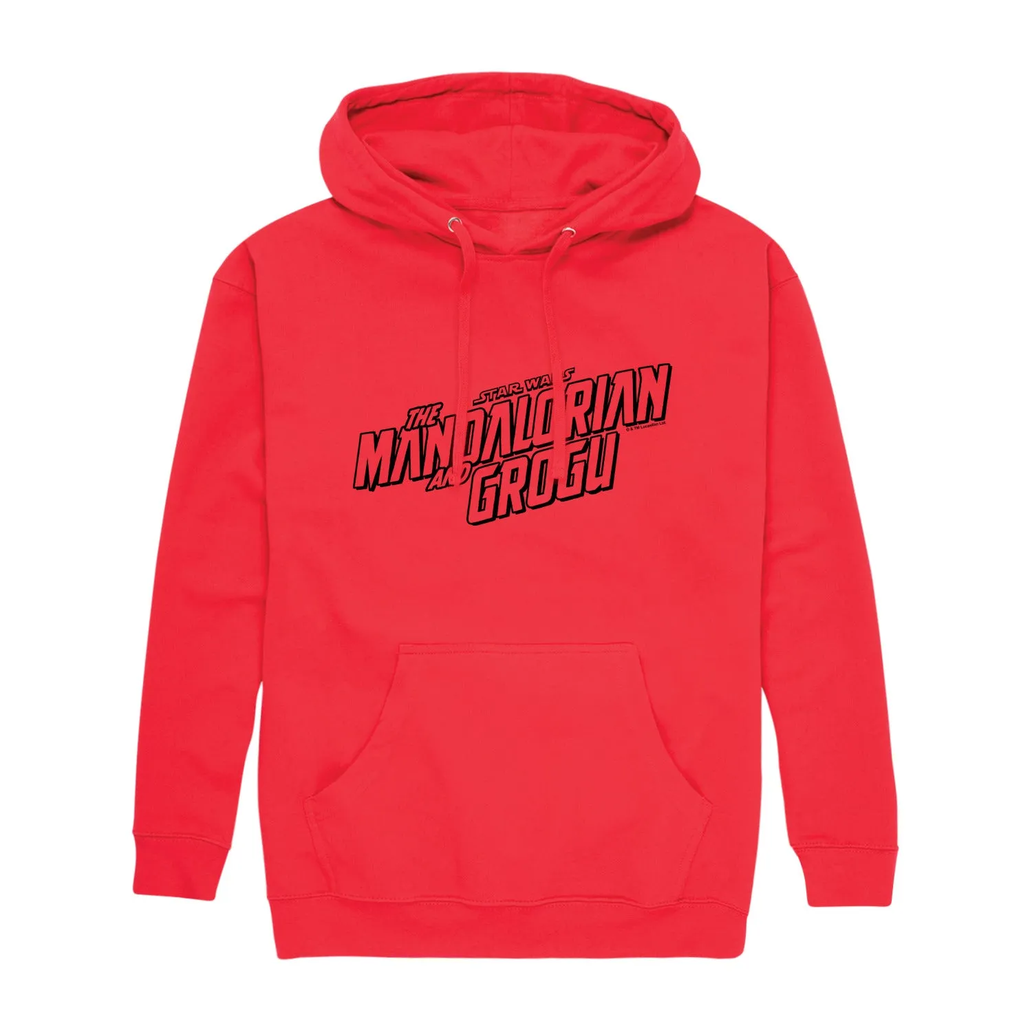 The Mandalorian And Grogu - Black Movie Logo - Men's Fleece Hoodie Sweatshirt sold by Zulily product image thumbnail 3