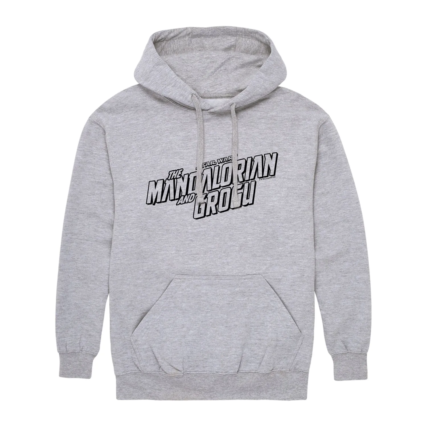 The Mandalorian And Grogu - Black Movie Logo - Men's Fleece Hoodie Sweatshirt sold by Zulily product image thumbnail 4