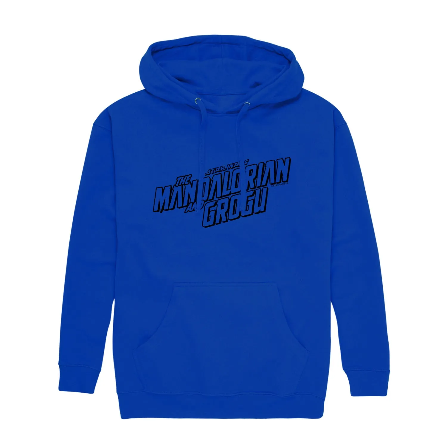 The Mandalorian And Grogu - Black Movie Logo - Men's Fleece Hoodie Sweatshirt sold by Zulily