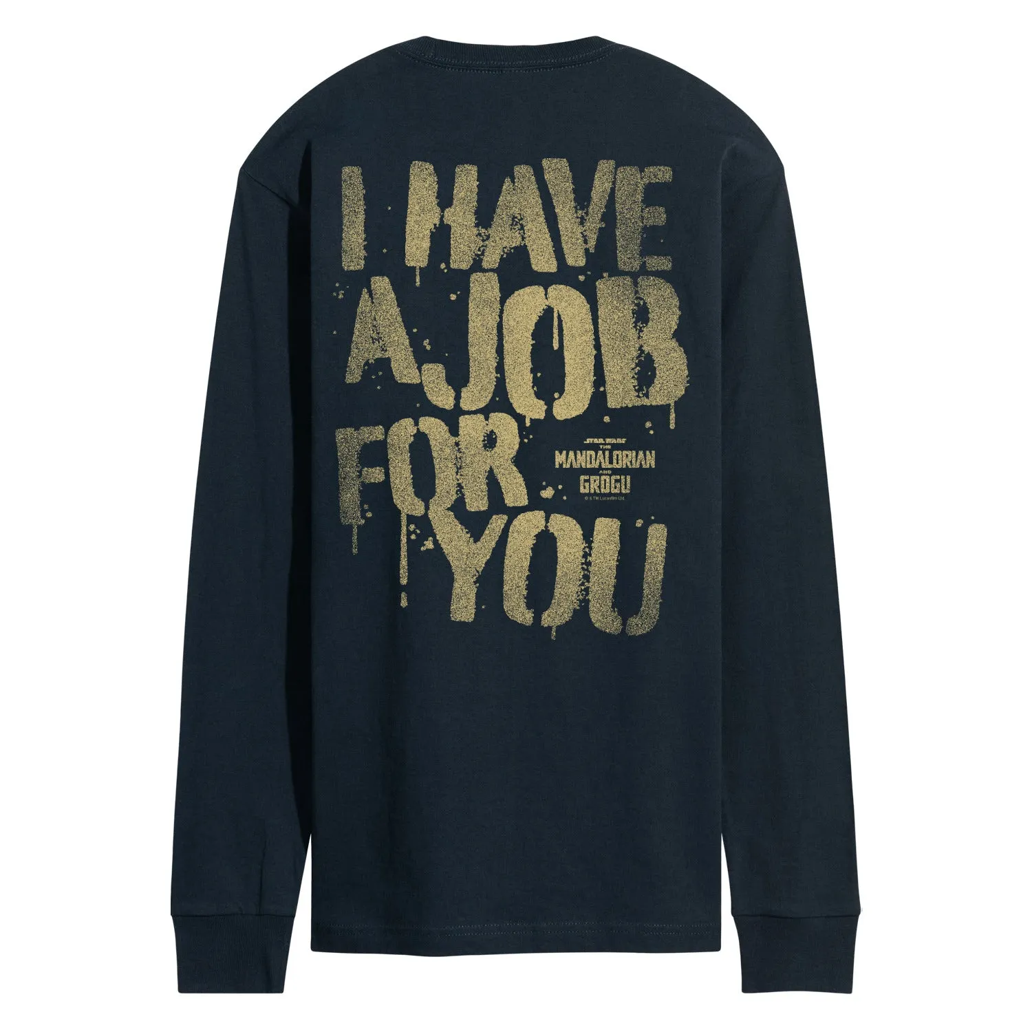 The Mandalorian And Grogu - Have Job For You - Men's Long Sleeve Graphic T-Shirt sold by Zulily product image thumbnail 4