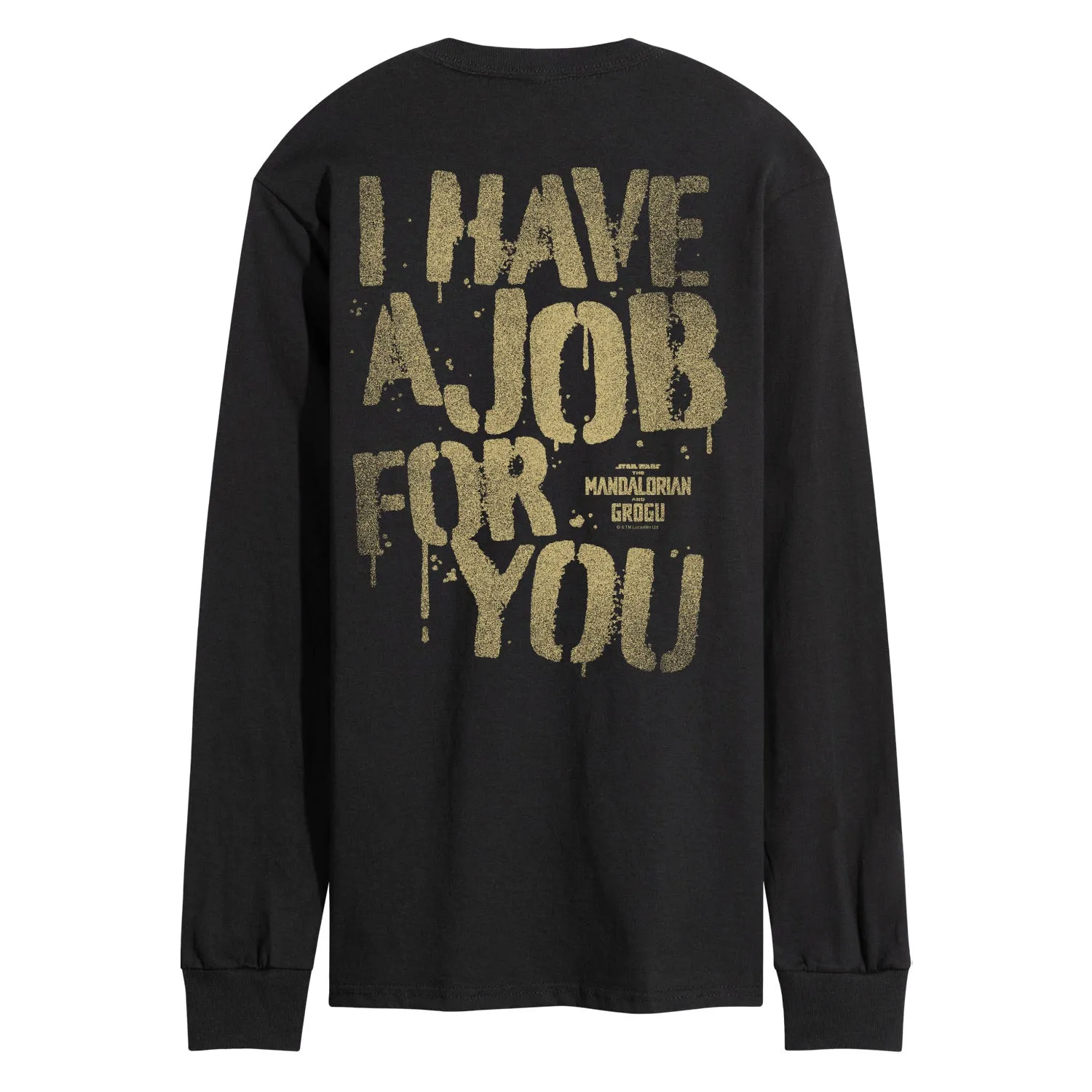 The Mandalorian And Grogu - Have Job For You - Men's Long Sleeve Graphic T-Shirt sold by Zulily product image thumbnail 5