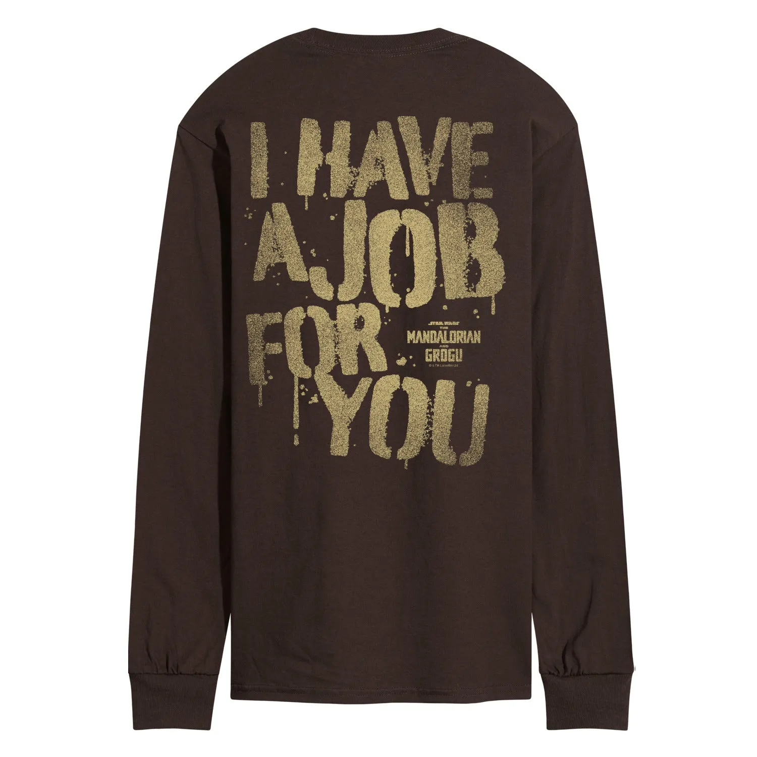 The Mandalorian And Grogu - Have Job For You - Men's Long Sleeve Graphic T-Shirt sold by Zulily product image thumbnail 2
