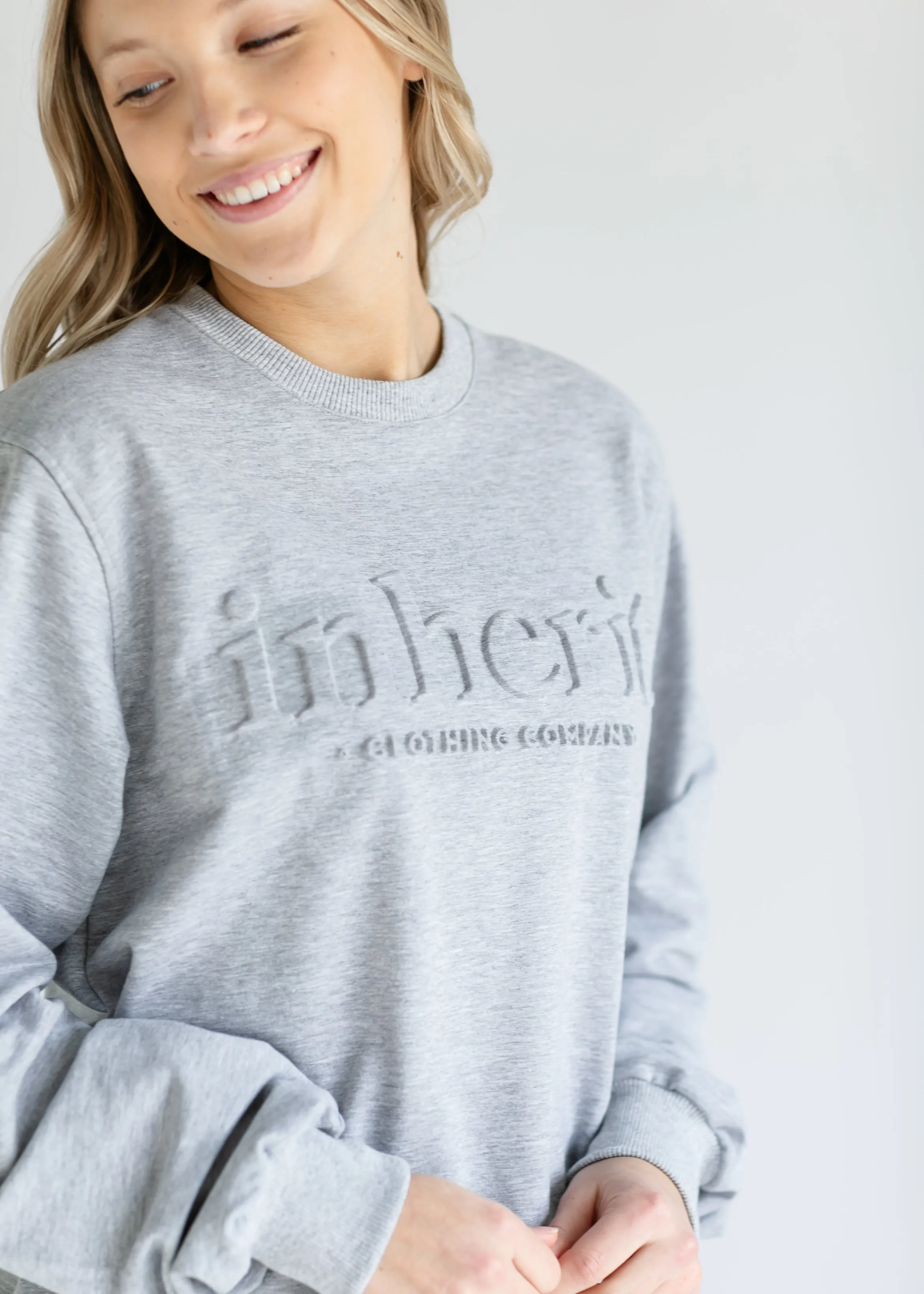 Embossed Inherit Logo Crewneck Sweatshirt sold by Zulily