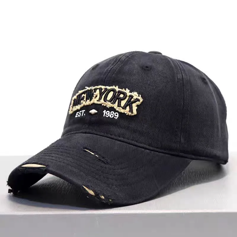 Embroidered Letter Denim Baseball Cap – Soft Crown sold by Zulily product image thumbnail 3