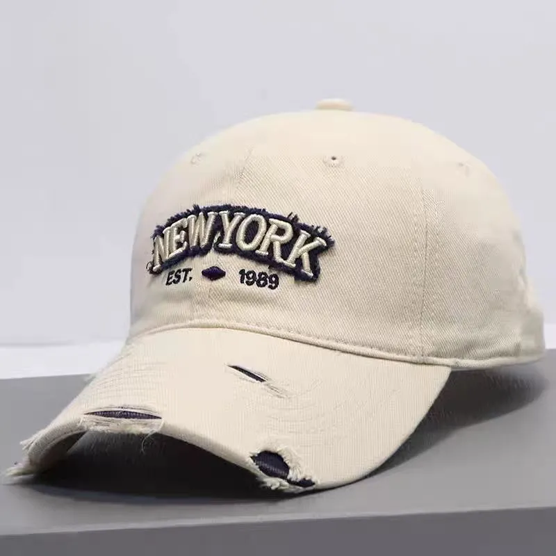 Embroidered Letter Denim Baseball Cap – Soft Crown sold by Zulily product image thumbnail 2