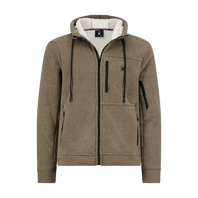 Mens Sherpa Hoodie - Timber made by Spyder