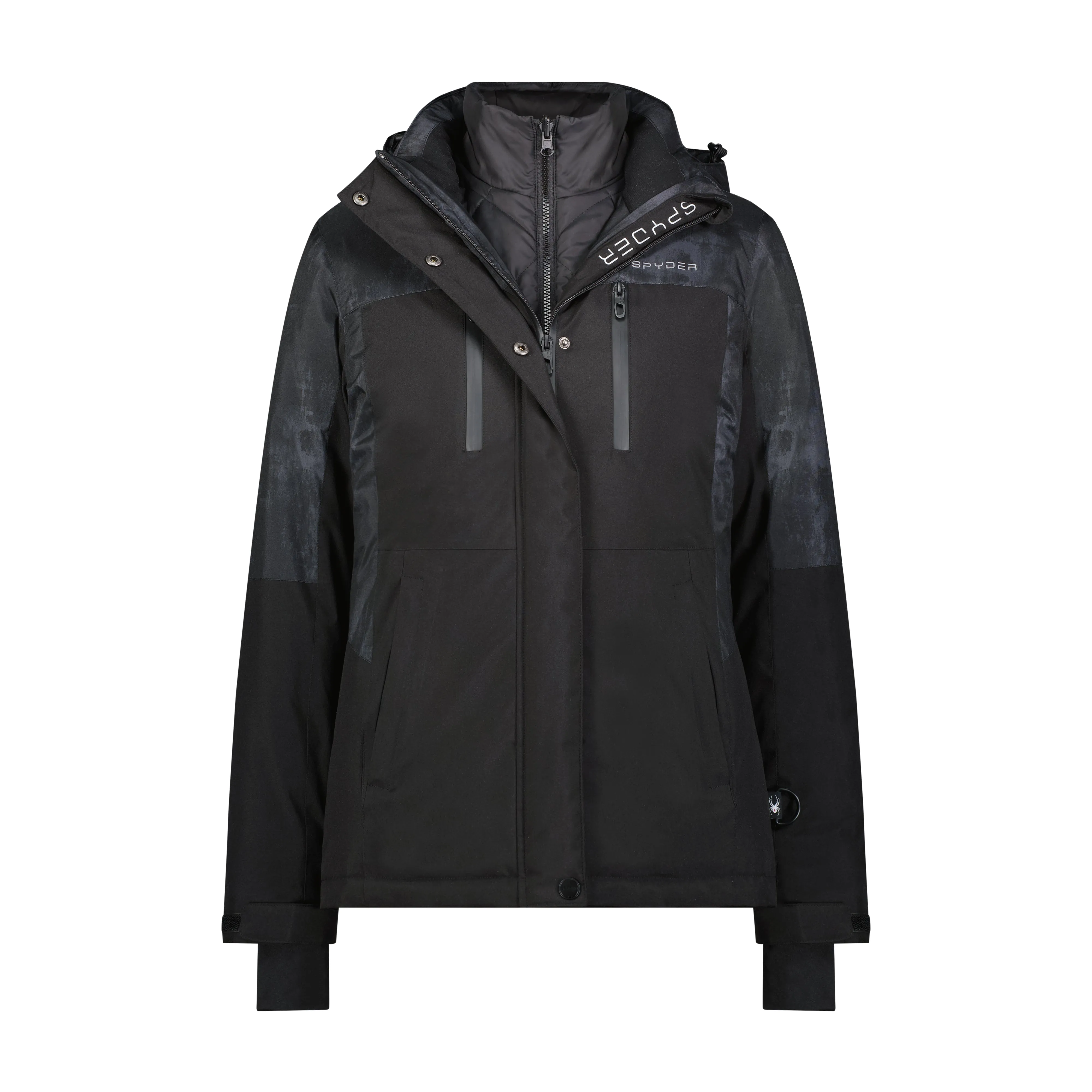 Womens Quilted 3-in-1 Jacket - Black sold by Zulily