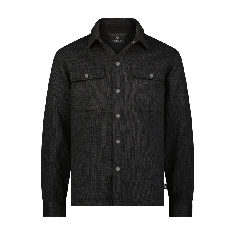 Men's Sweater Fleece Shacket - Black made by Spyder