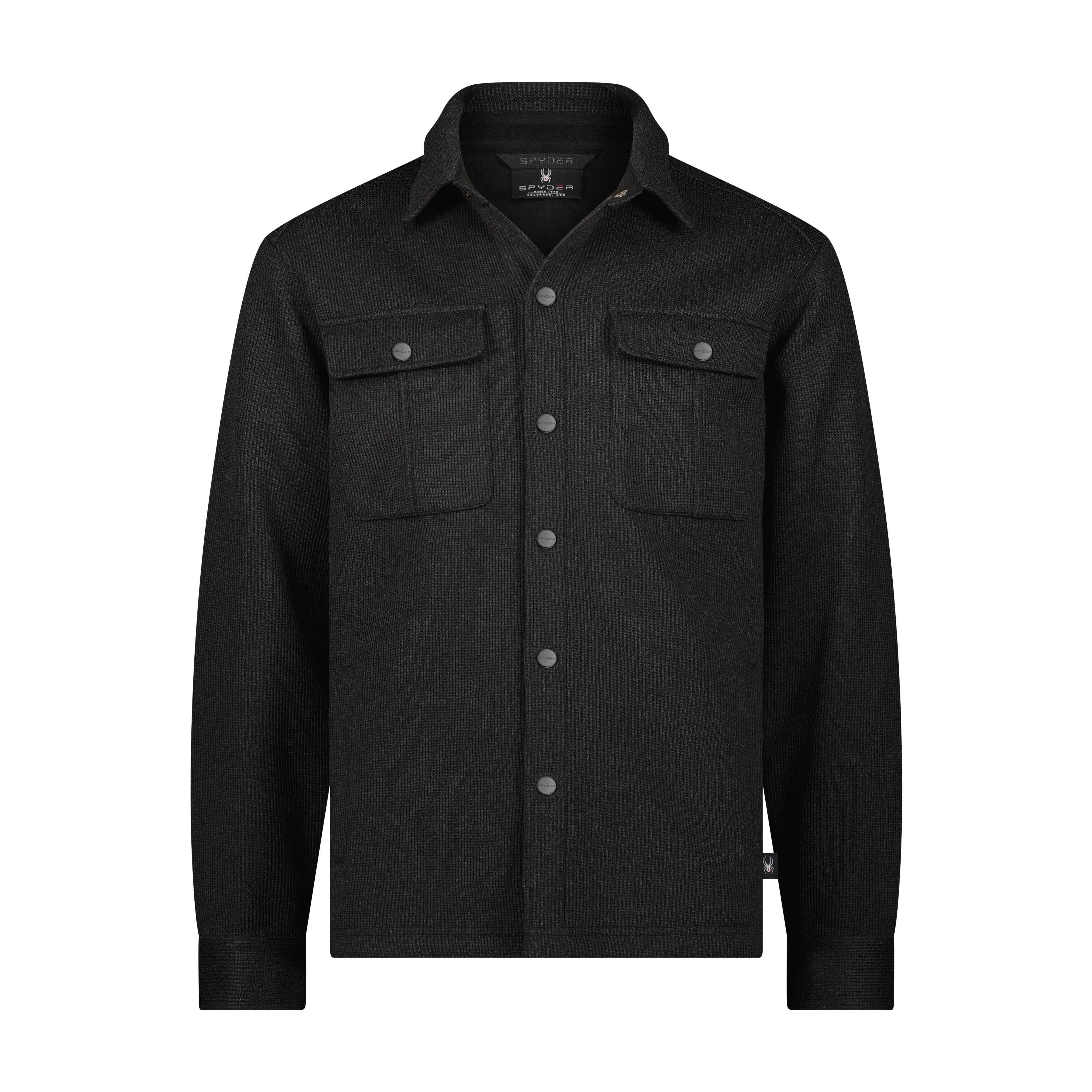 Men's Sweater Fleece Shacket - Black sold by Zulily