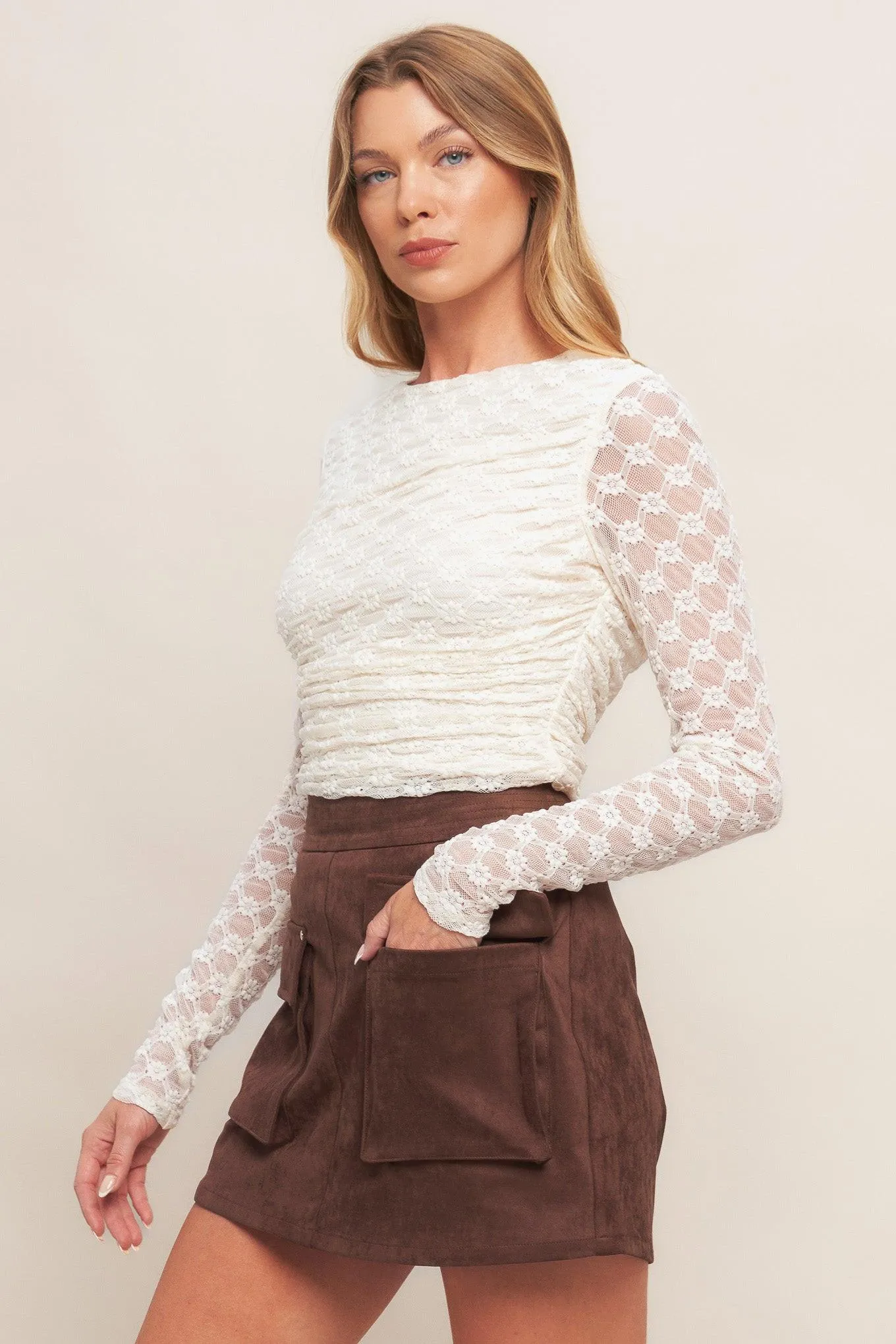 Western Romance Faux Suede Skort sold by Zulily product image thumbnail 2