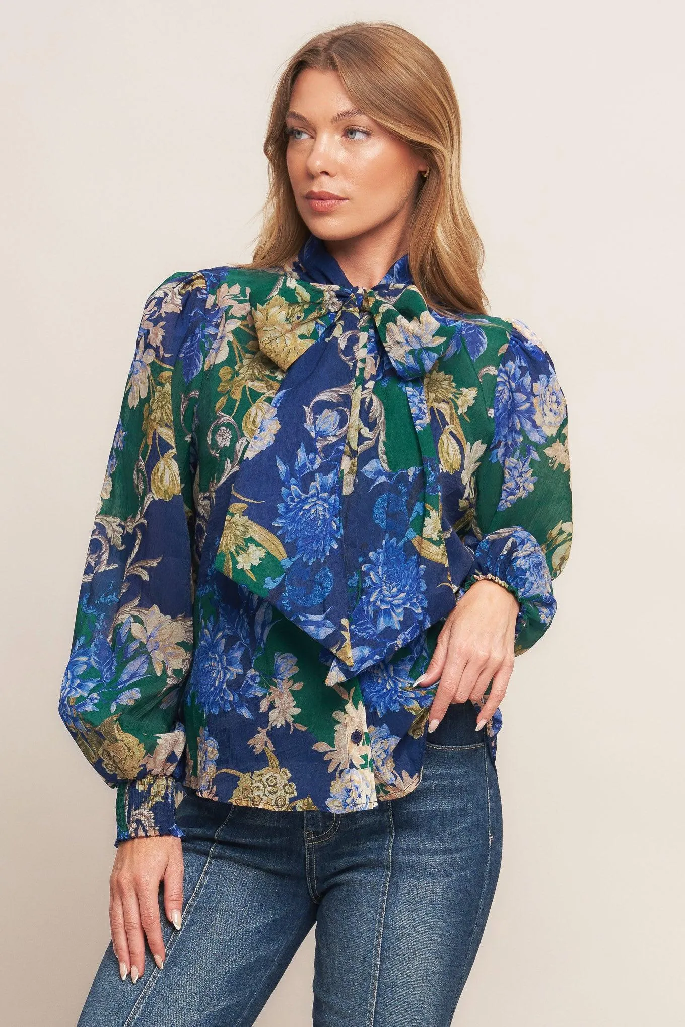 Royal Tapestry Woven Top sold by Zulily