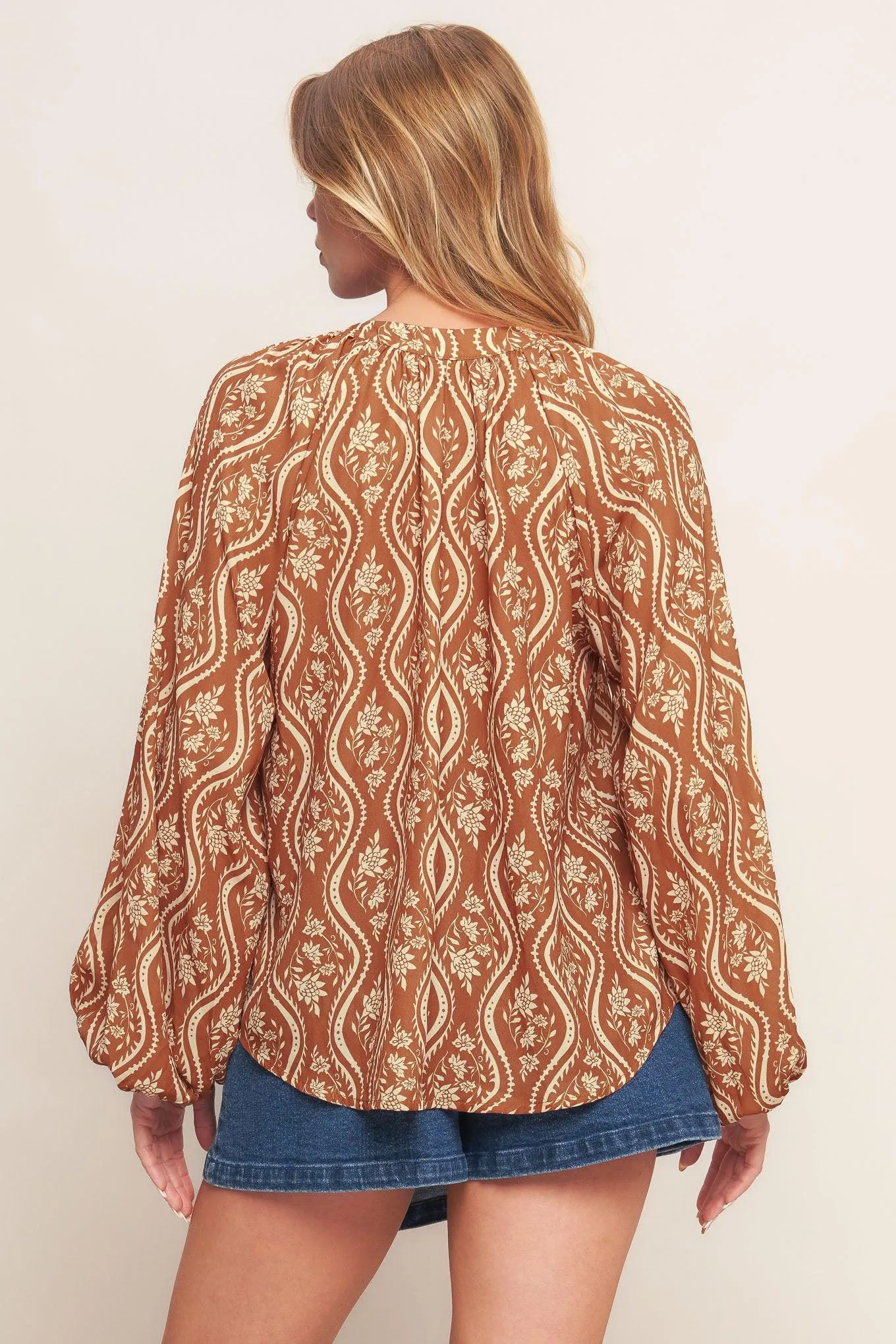 Angelic Sweetie Brown Woven Top sold by Zulily product image thumbnail 5