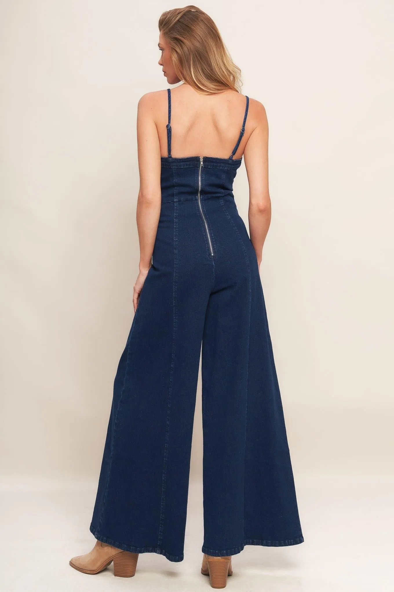 Trendsetting Medium Indigo Denim Jumpsuit sold by Zulily product image thumbnail 5