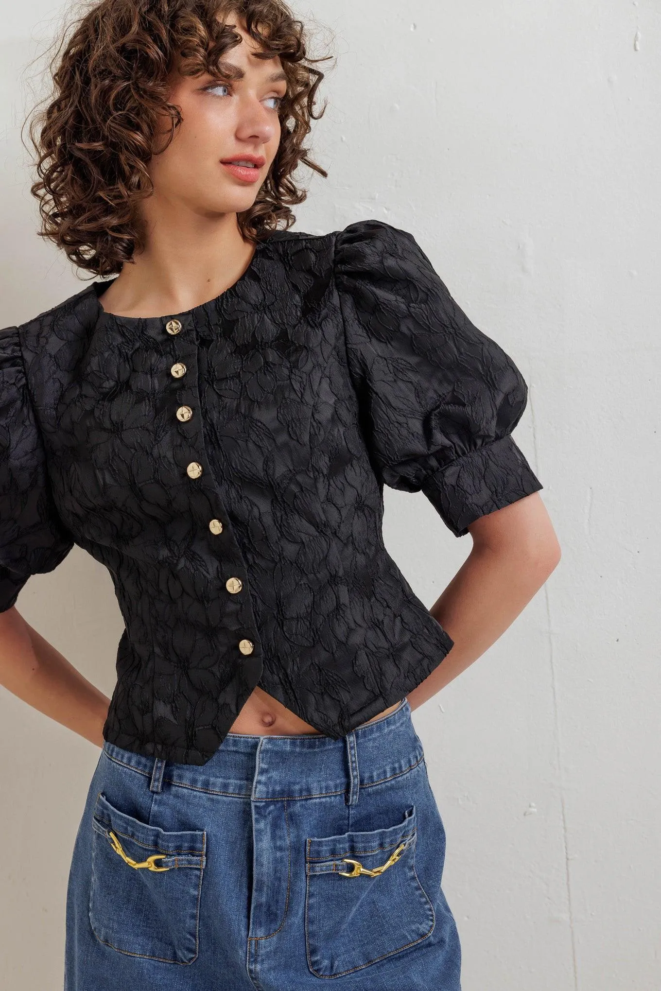 Quiet Luxe Romance Woven Top sold by Zulily product image thumbnail 3