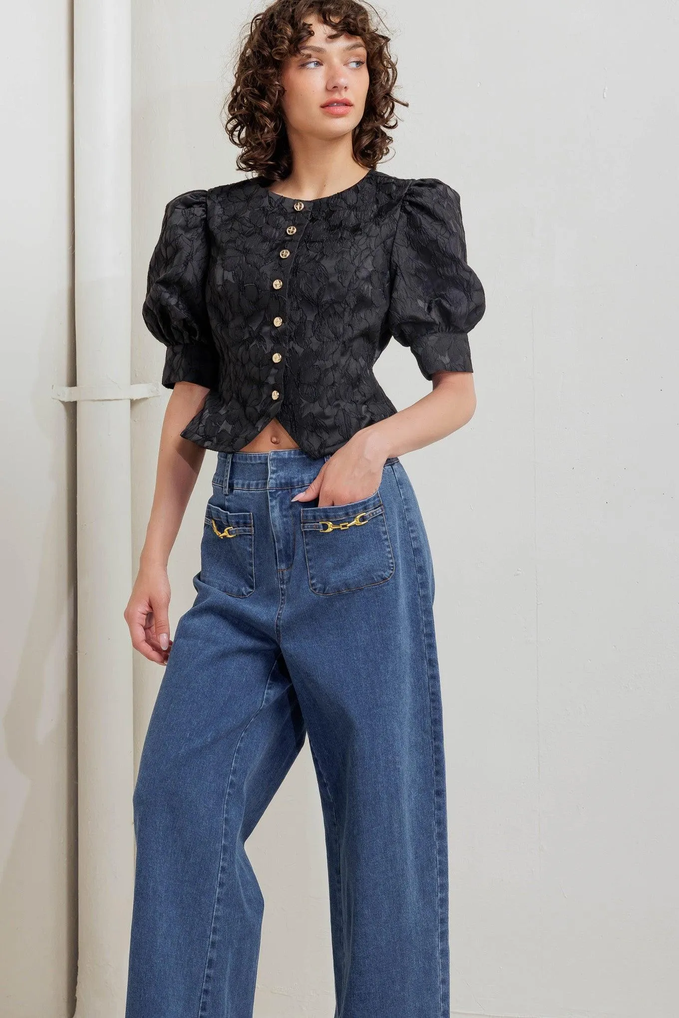 Quiet Luxe Romance Woven Top sold by Zulily product image thumbnail 2