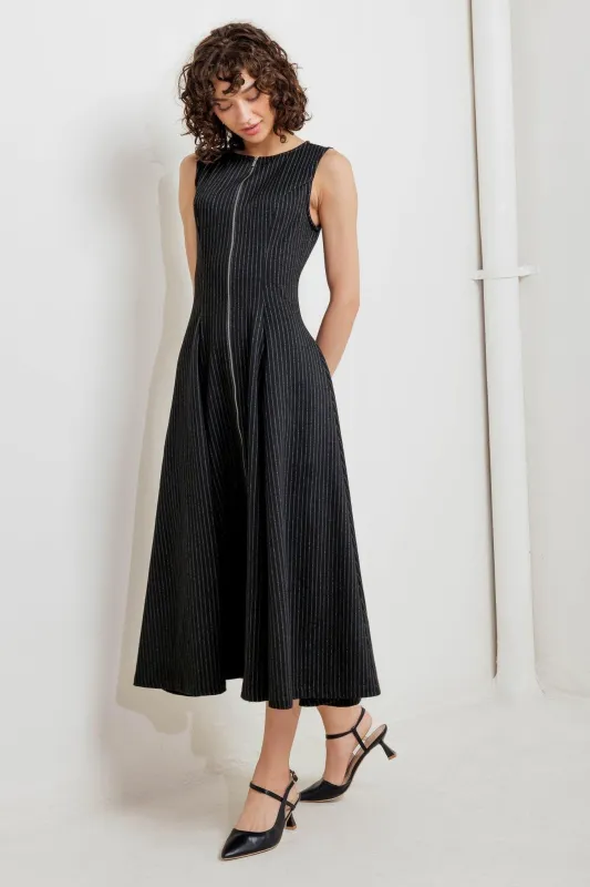 Urban Frame Woven Midi Dress made by Flying Tomato