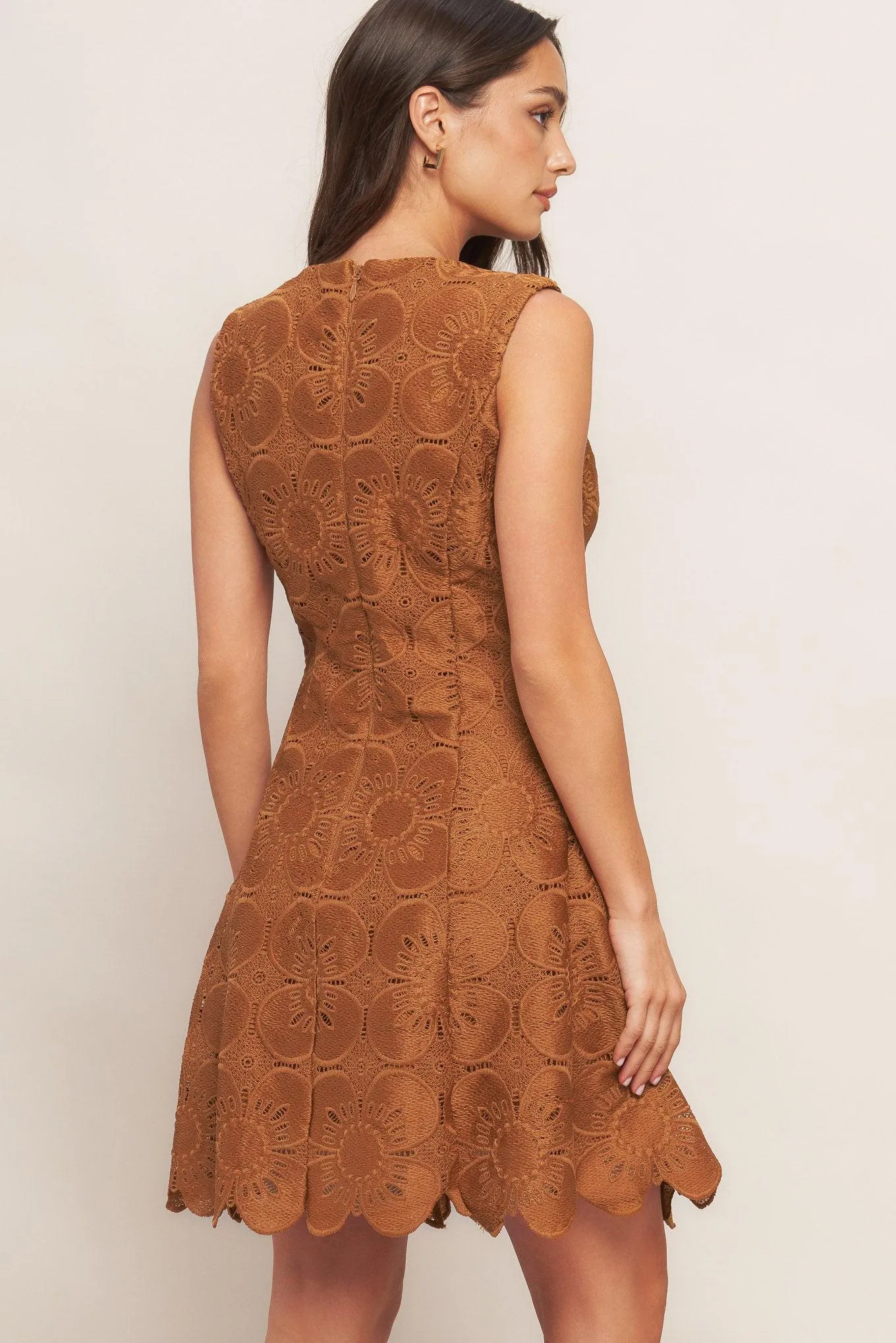 Autumn Bloom Woven Lace Mini Dress sold by Zulily product image thumbnail 3