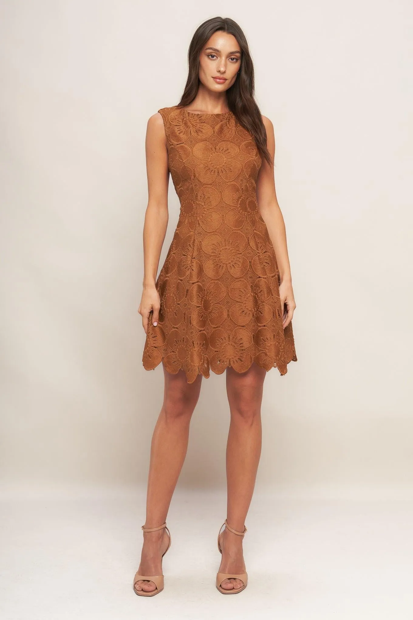Autumn Bloom Woven Lace Mini Dress sold by Zulily product image thumbnail 4