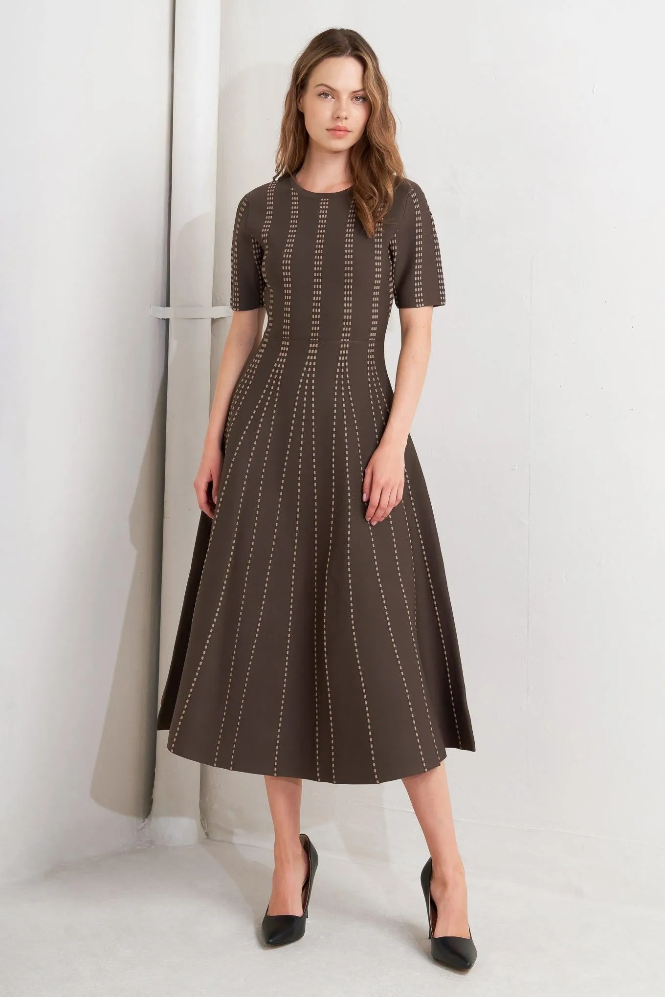 Dot Dance Sweater Knit Midi Dress sold by Zulily product image thumbnail 4