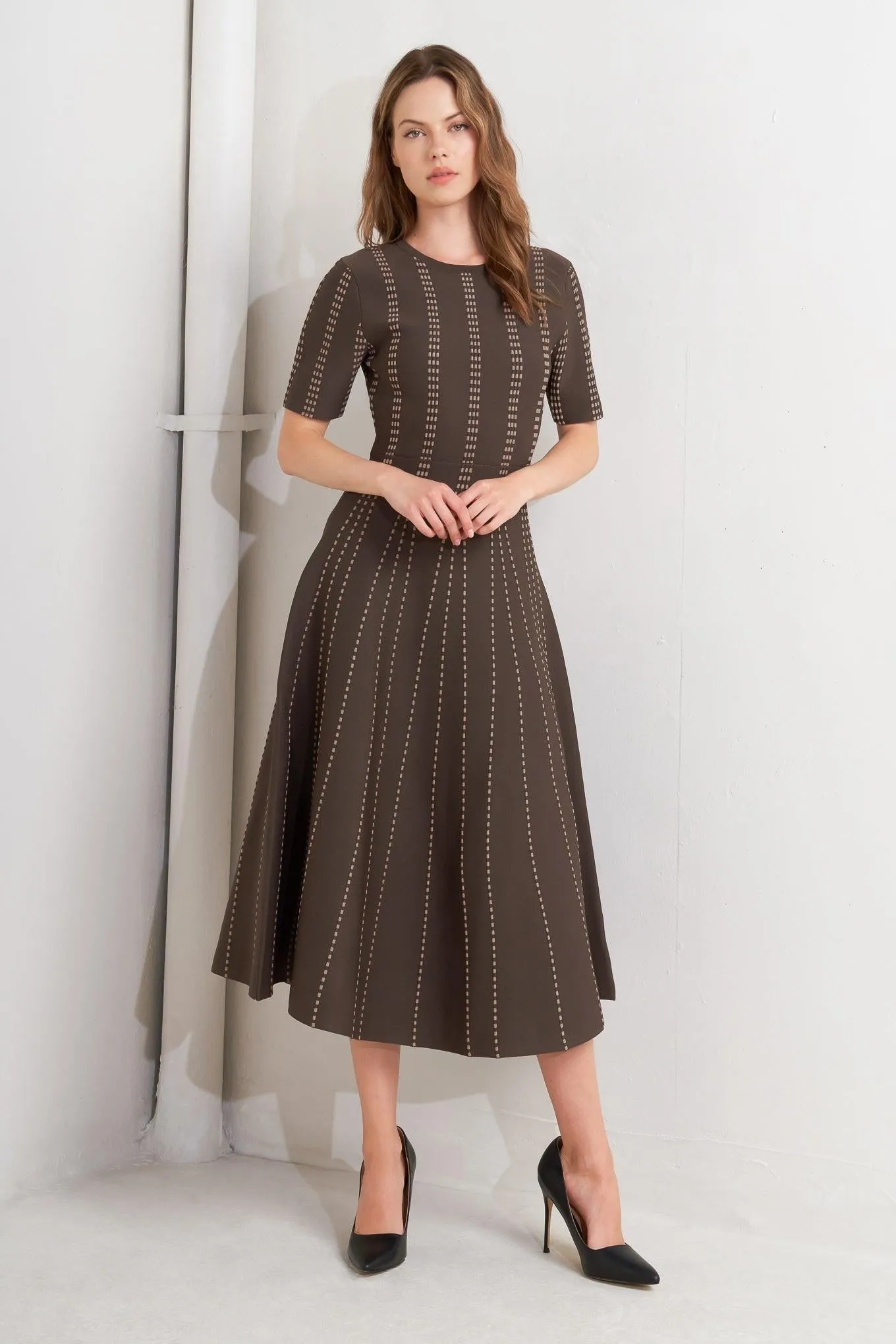 Dot Dance Sweater Knit Midi Dress sold by Zulily