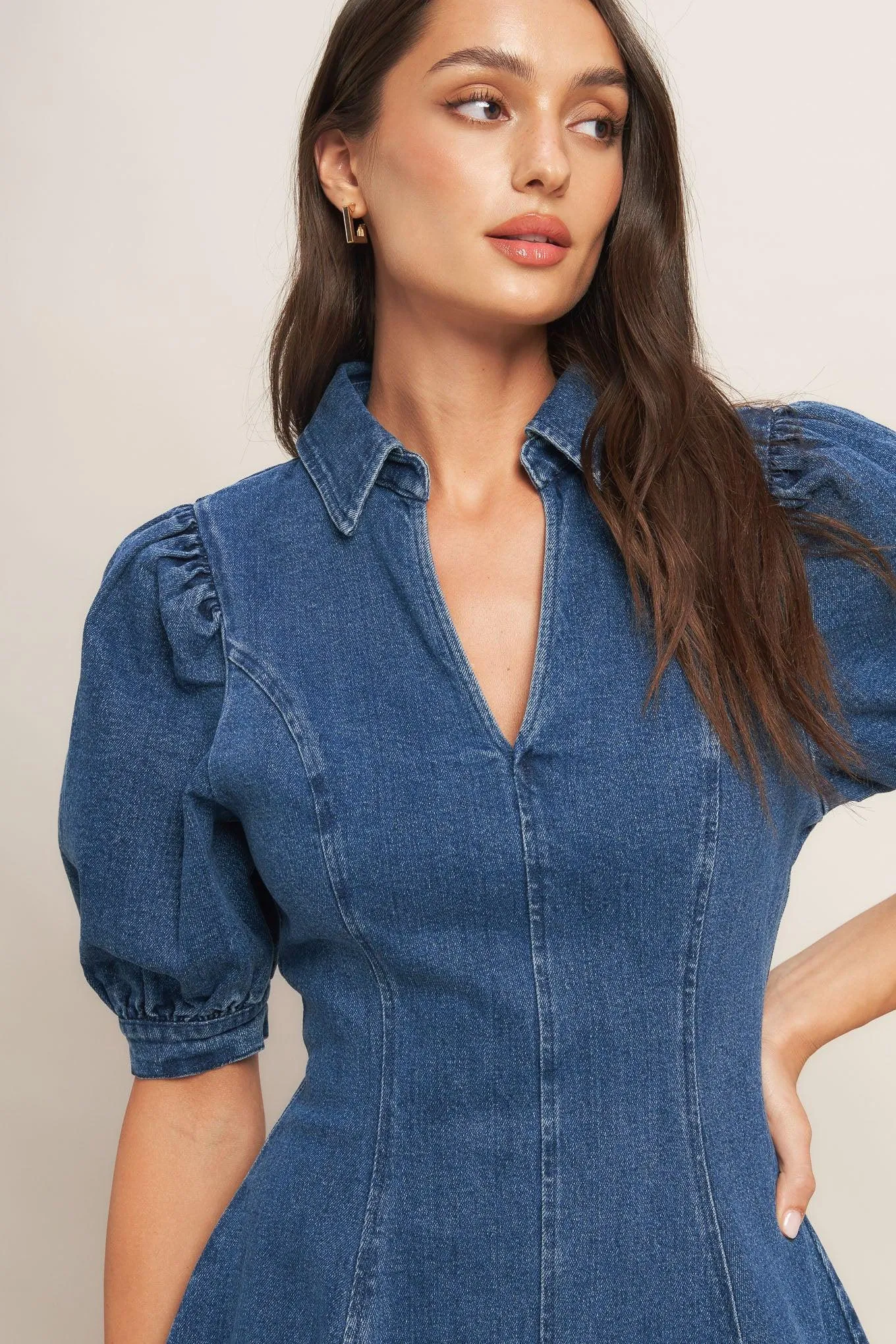 Westwood Charm Denim Mini Dress sold by Zulily product image thumbnail 2
