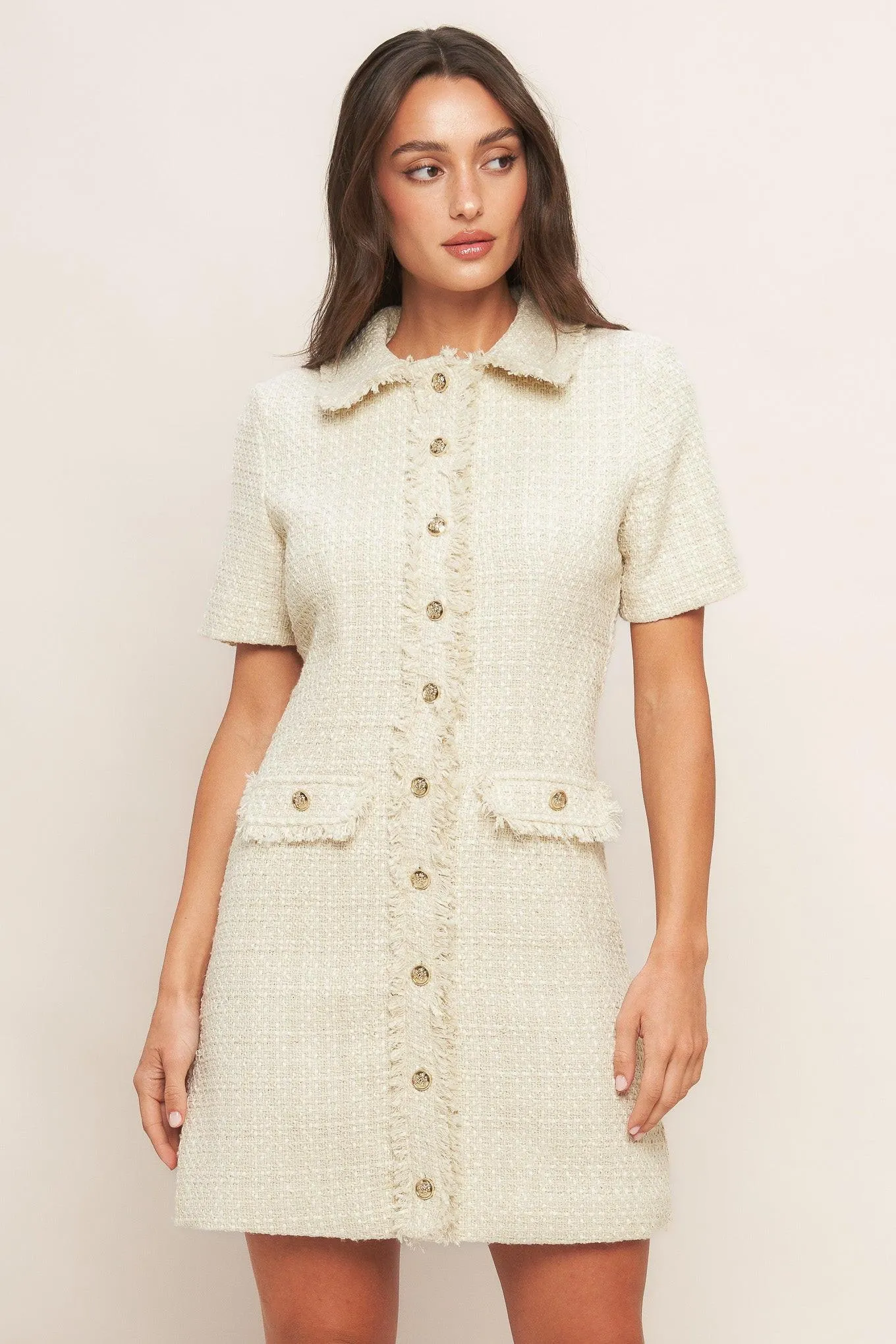 Bouclé Affair Tweed Mini Dress sold by Zulily product image thumbnail 4