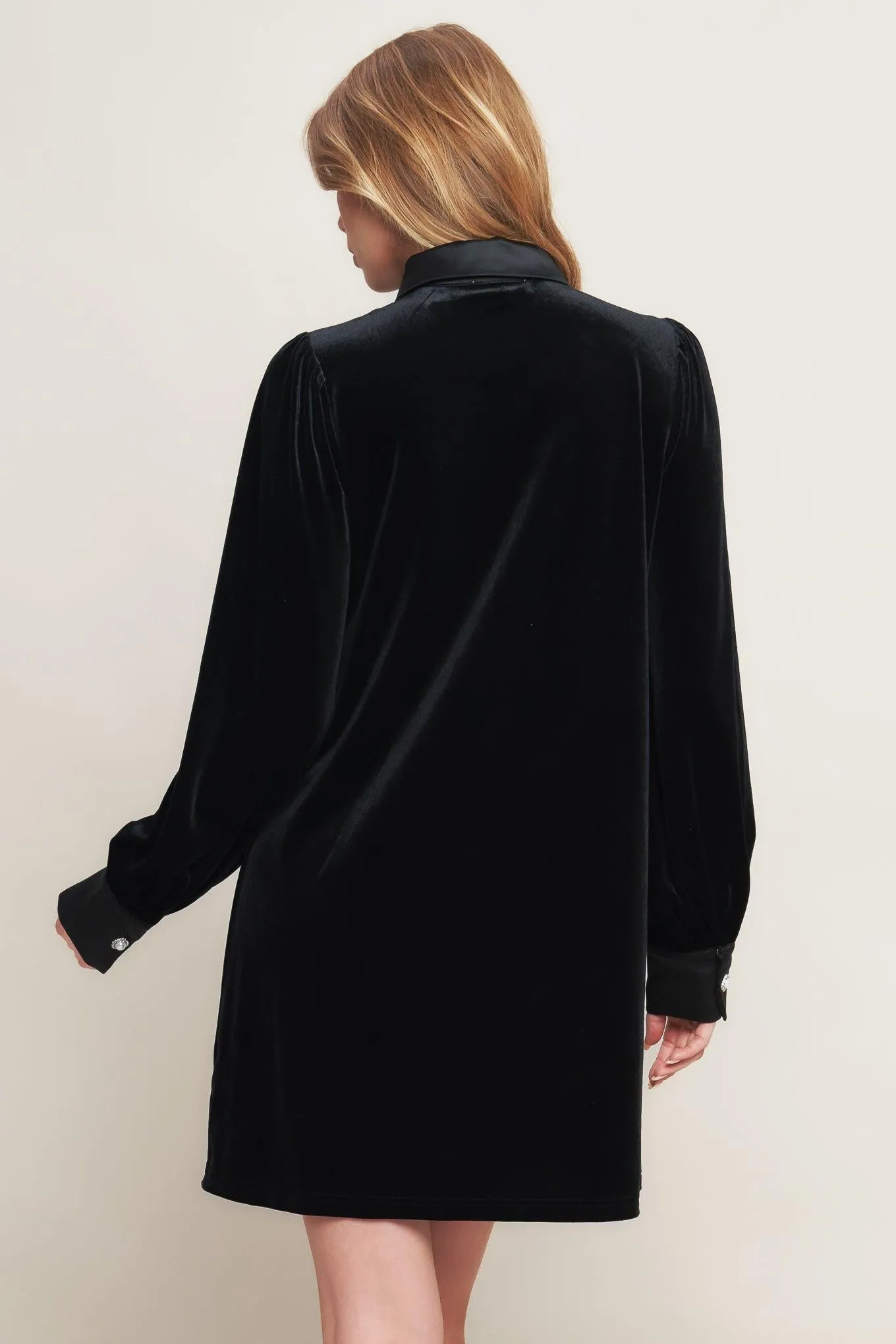 Velvet Power Black Mini Dress sold by Zulily product image thumbnail 5