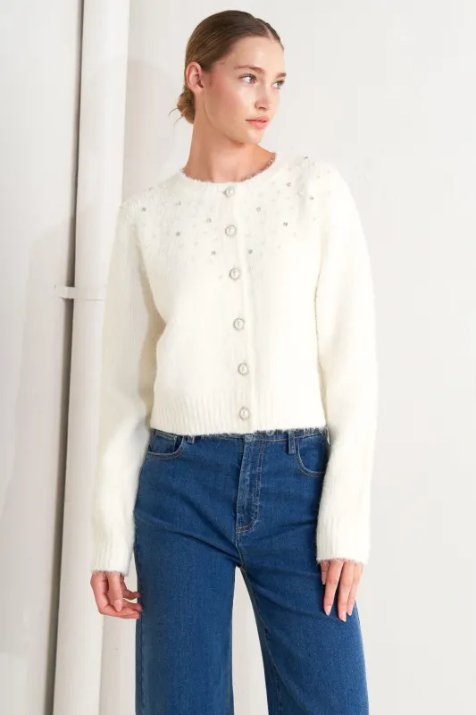 Angel Touch Sweater Knit Cardigan made by Flying Tomato
