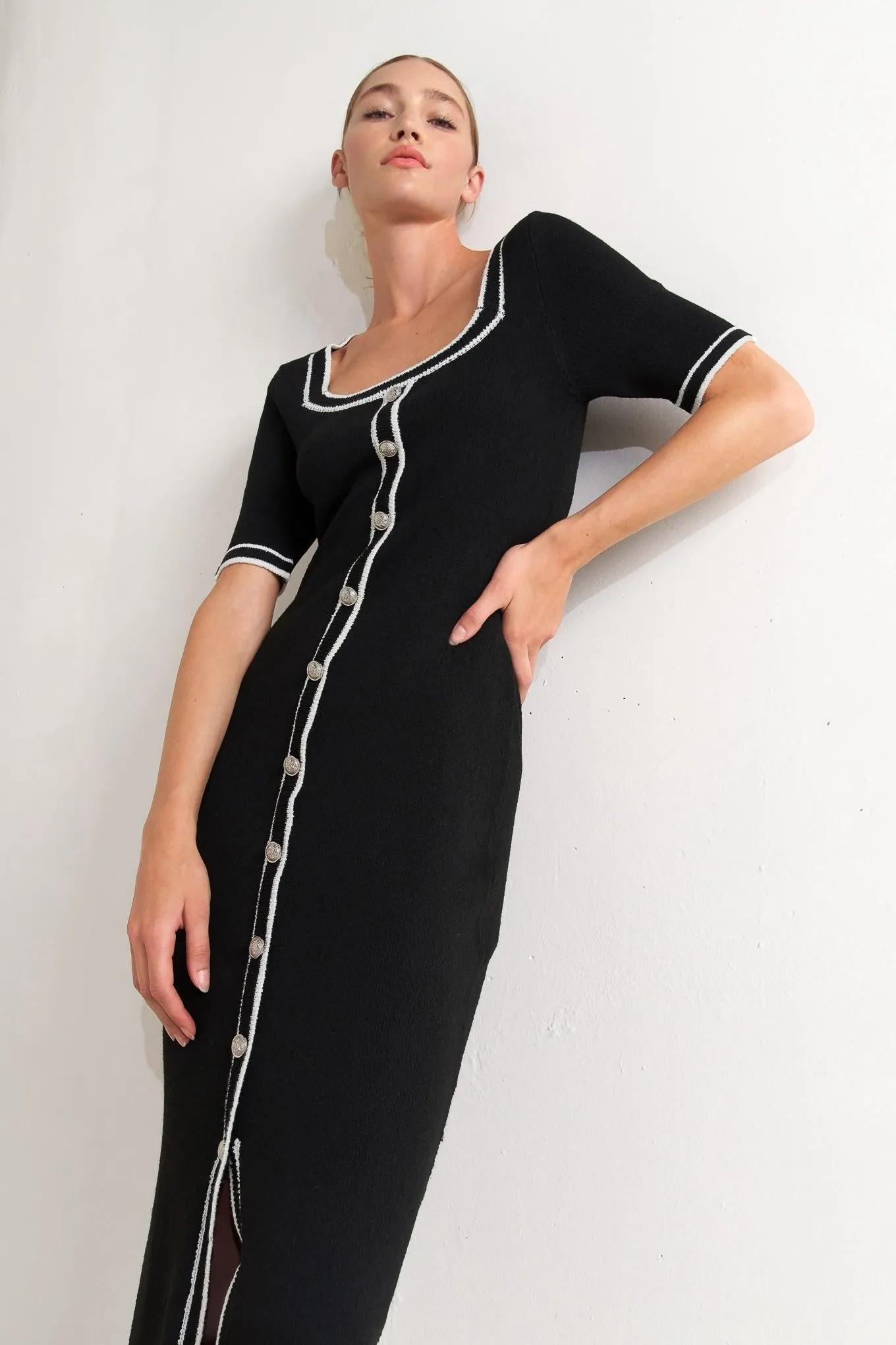 Modern Classic Sweater Knit Midi Dress sold by Zulily product image thumbnail 4
