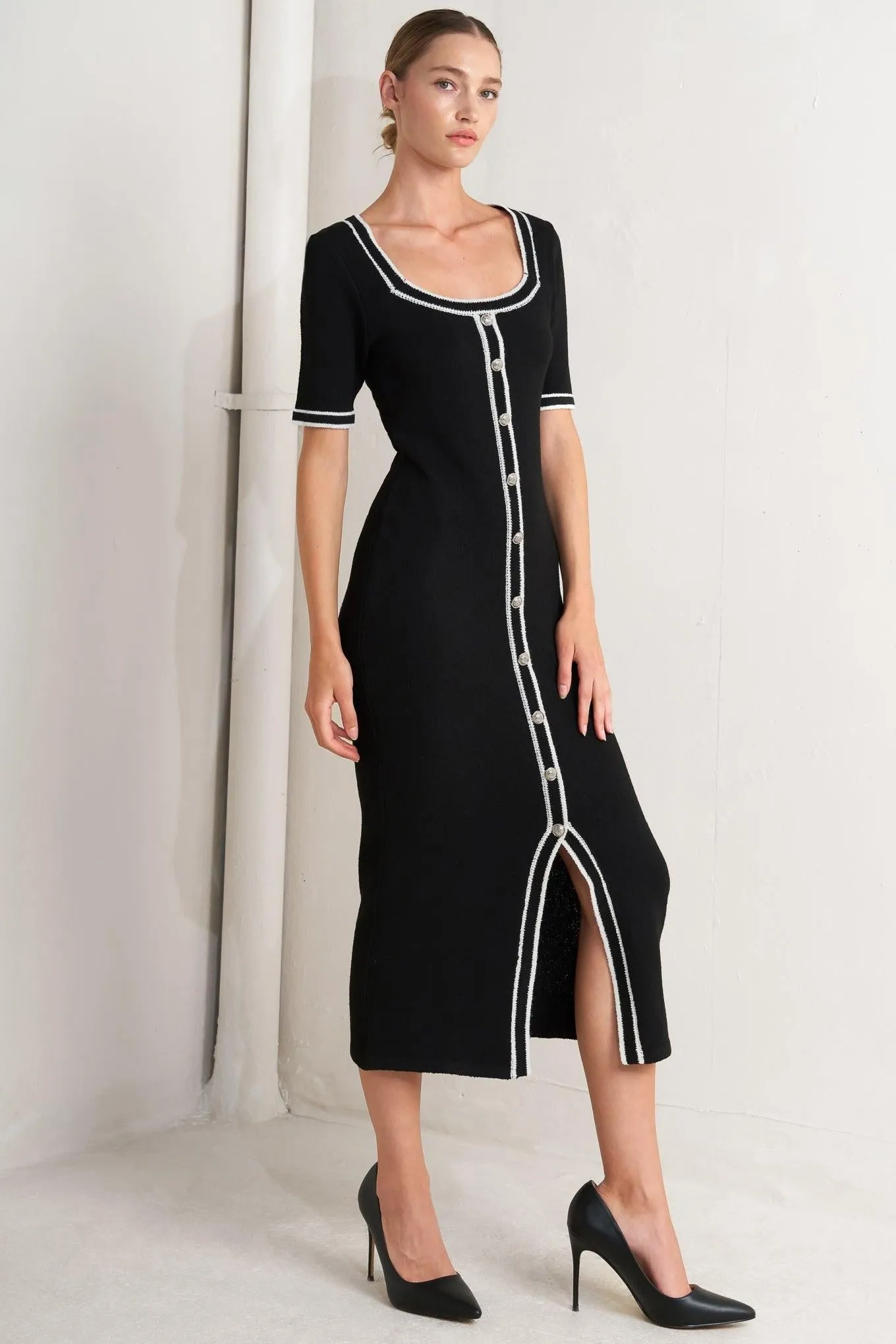 Modern Classic Sweater Knit Midi Dress sold by Zulily product image thumbnail 5