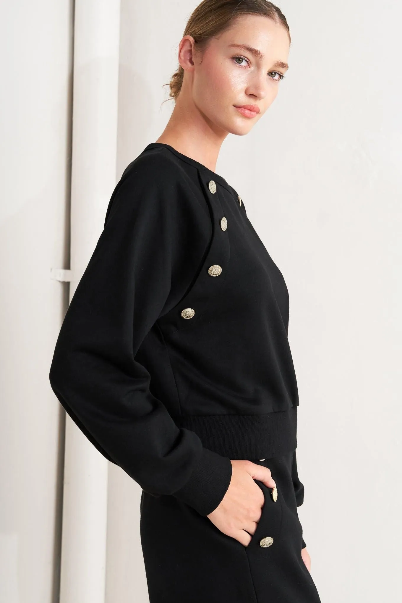 Black Regiment Woven Top sold by Zulily product image thumbnail 3