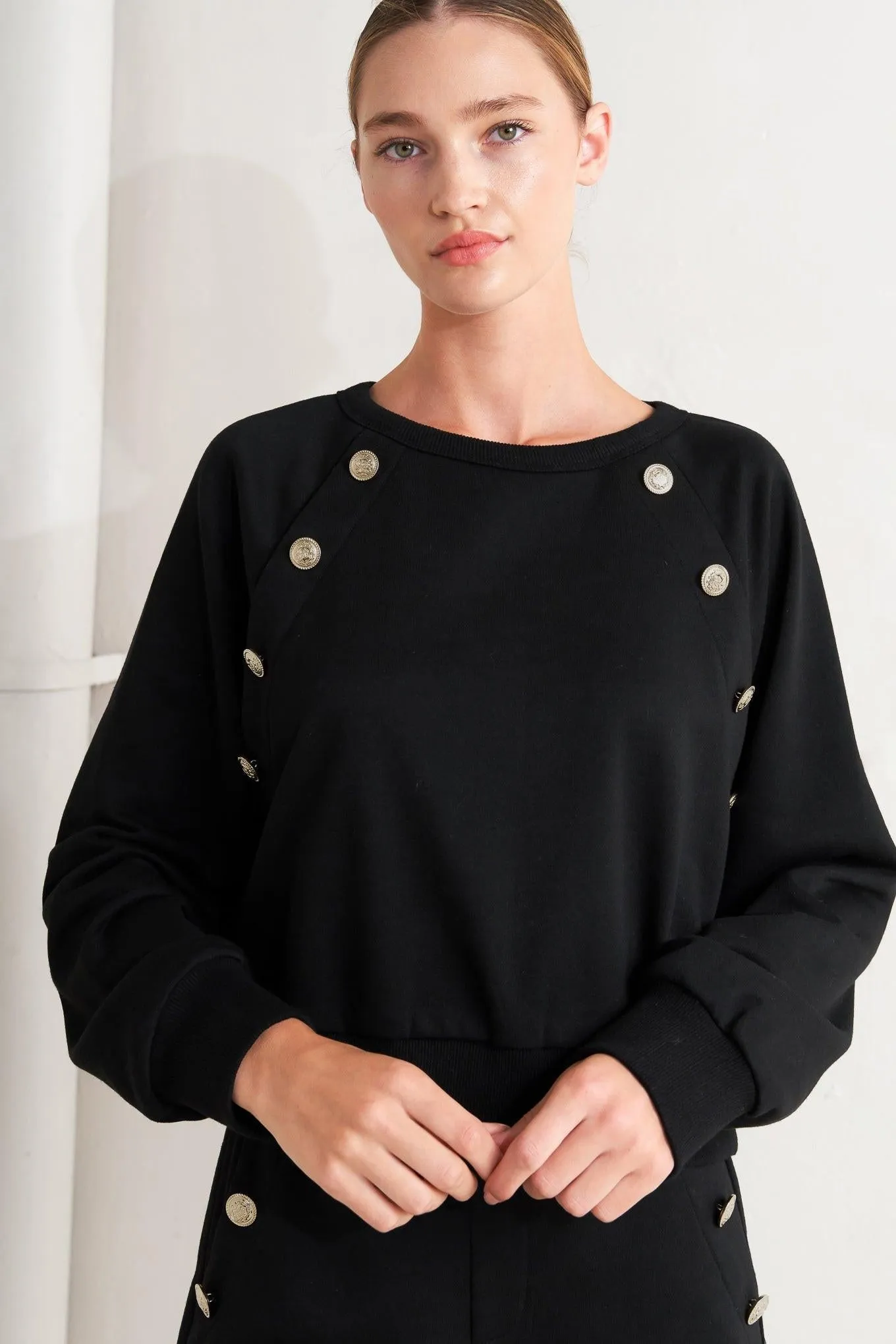 Black Regiment Woven Top sold by Zulily product image thumbnail 4