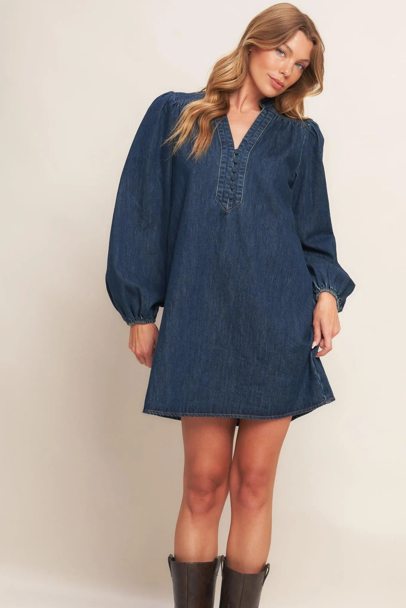 Canyon Breeze Denim Mini Dress sold by Zulily
