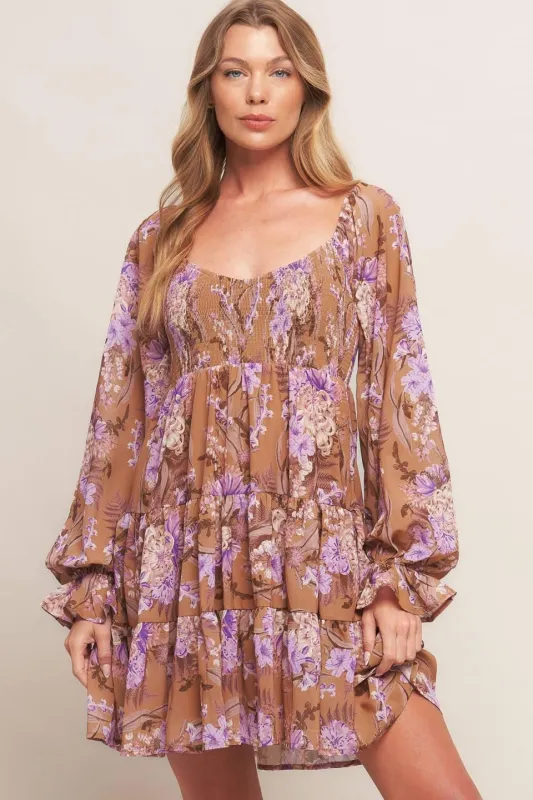 Western Garden Girl Woven Mini Dress made by Flying Tomato