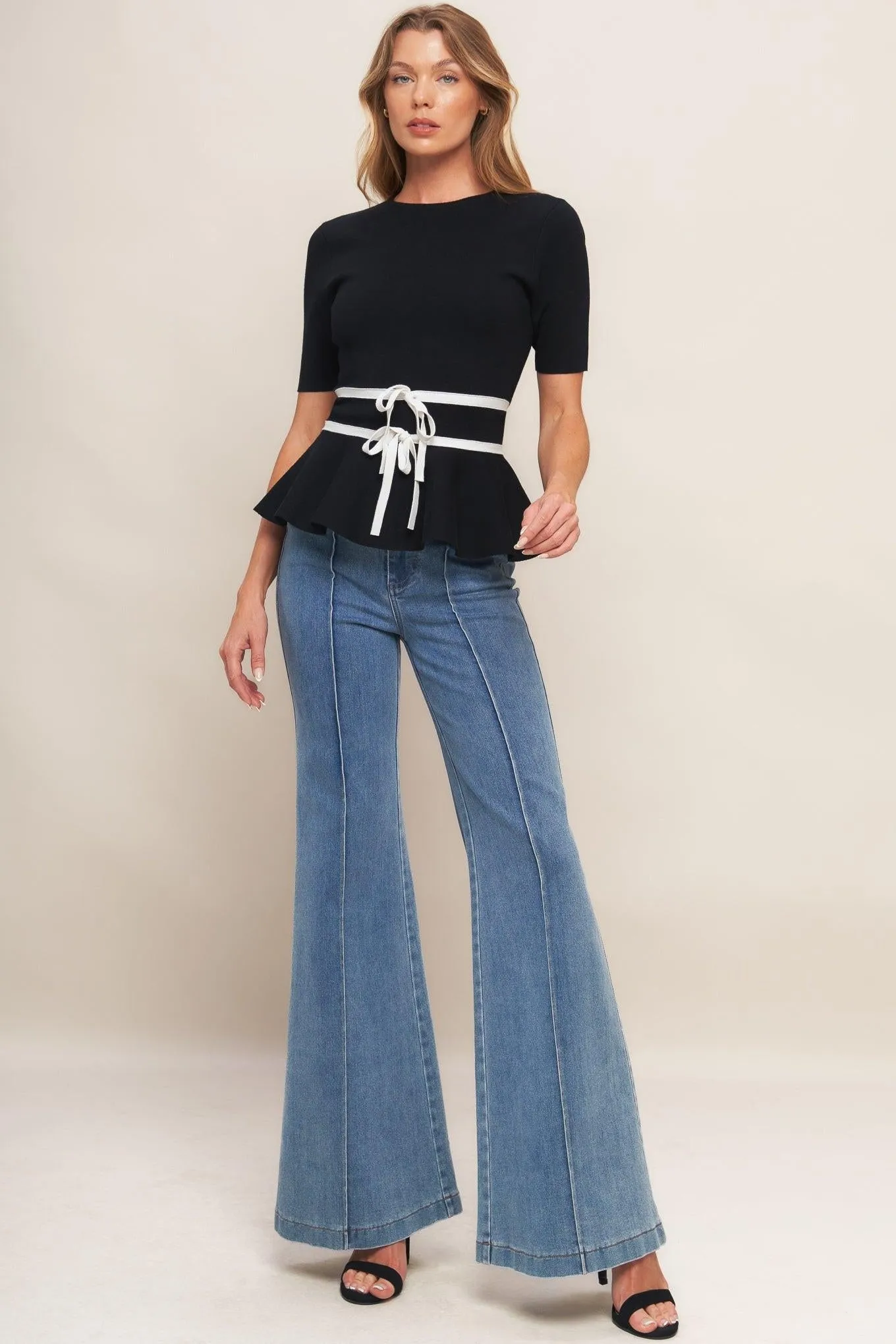 Sunlit Grove Black Sweater Knit Top sold by Zulily product image thumbnail 5