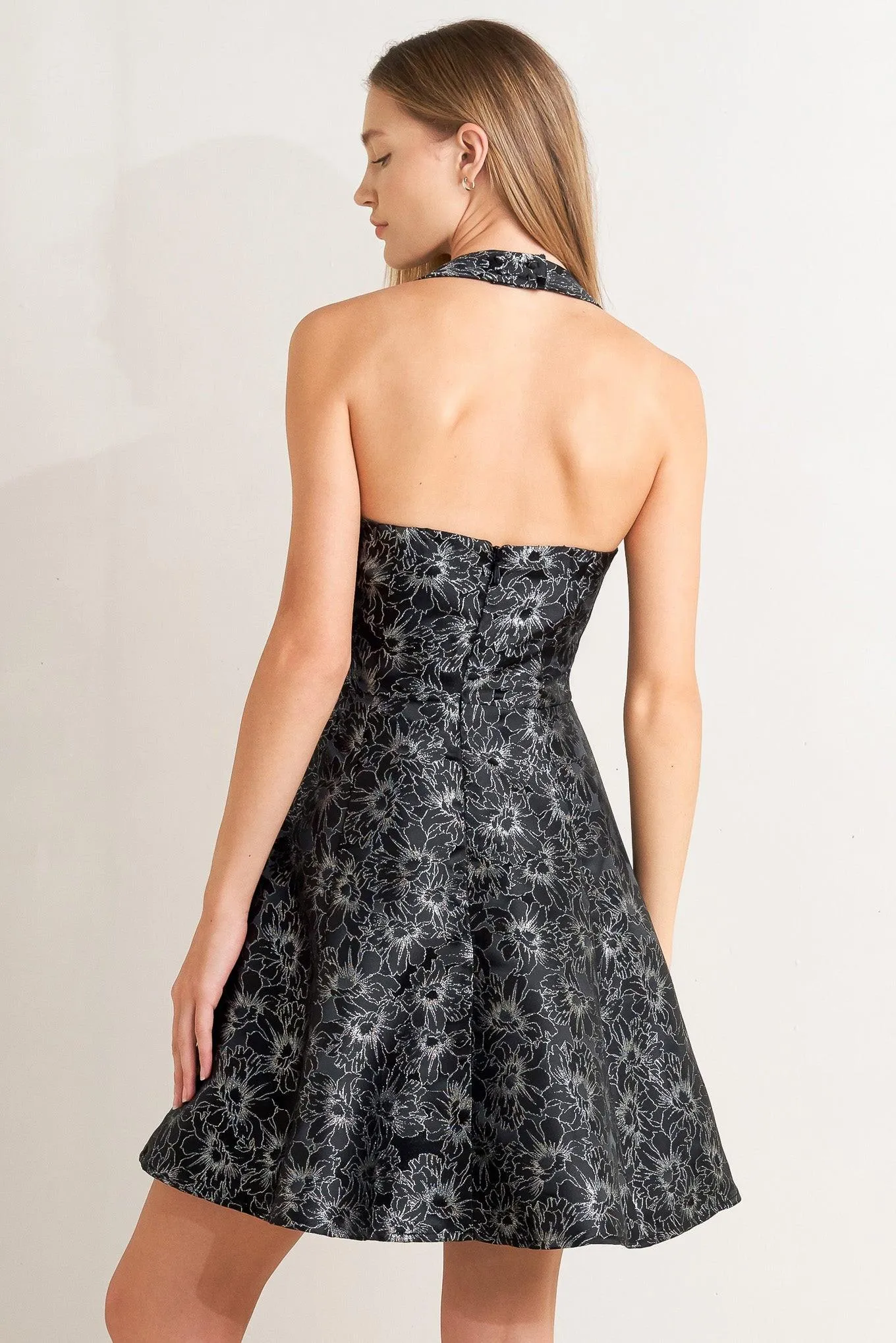 Mystic Hour Woven Jacquard Mini Dress sold by Zulily product image thumbnail 5