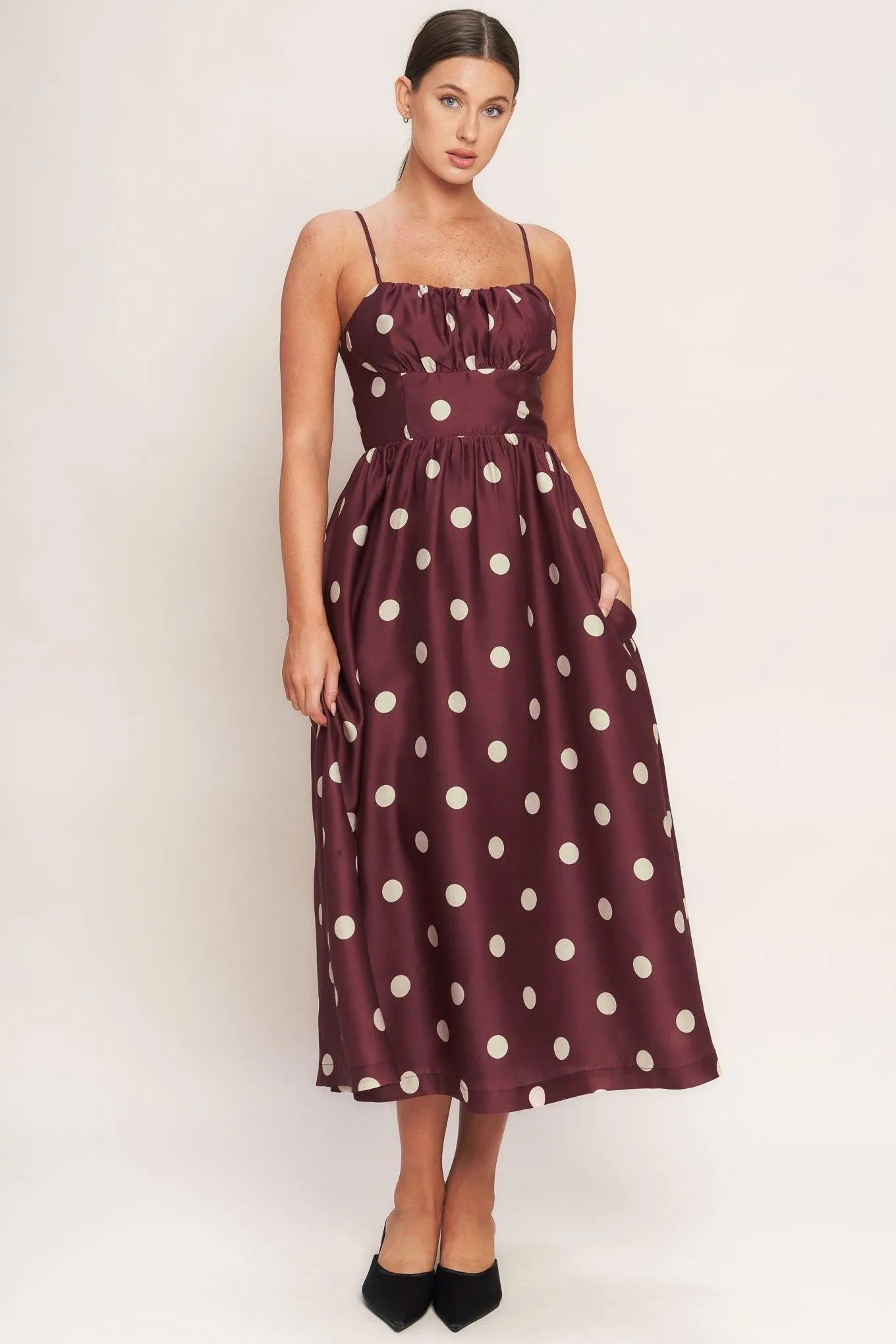Maraschino Chic Woven Midi Dress sold by Zulily product image thumbnail 2