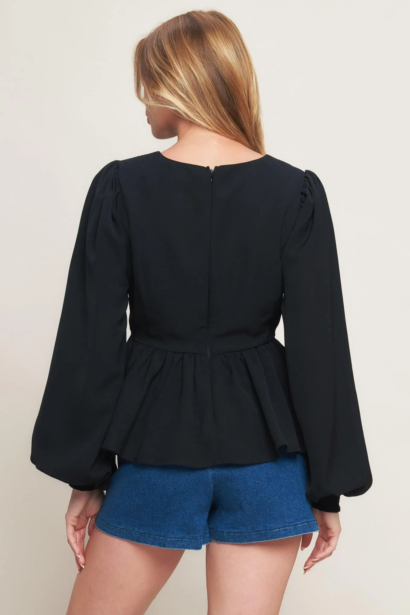 Black Canvas Woven Top sold by Zulily product image thumbnail 3