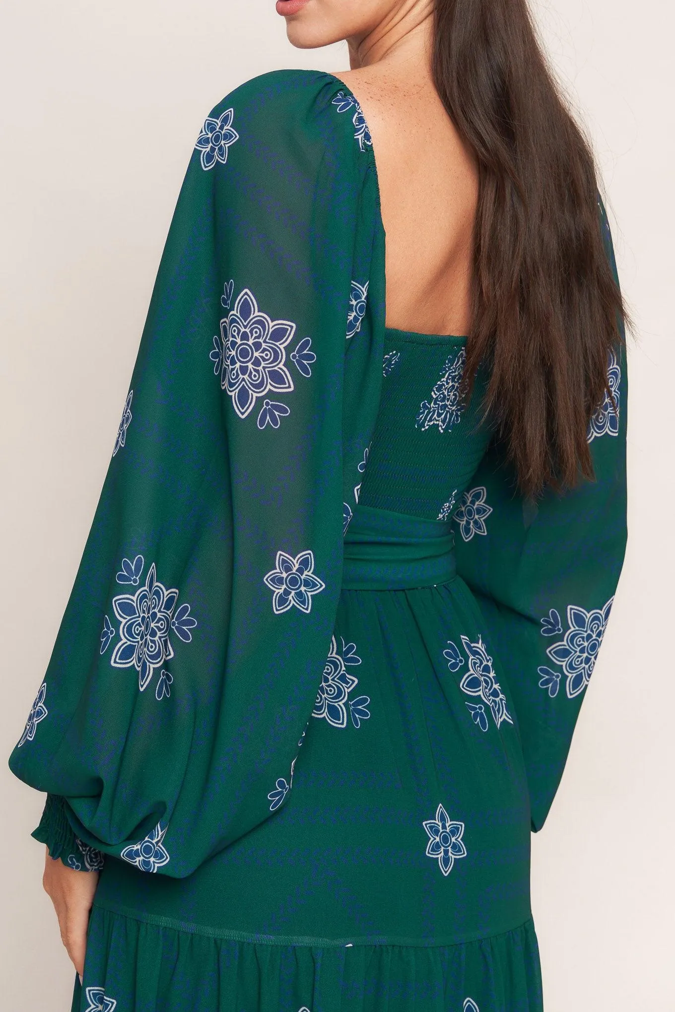 Azure Botanique Woven Maxi Dress sold by Zulily product image thumbnail 5