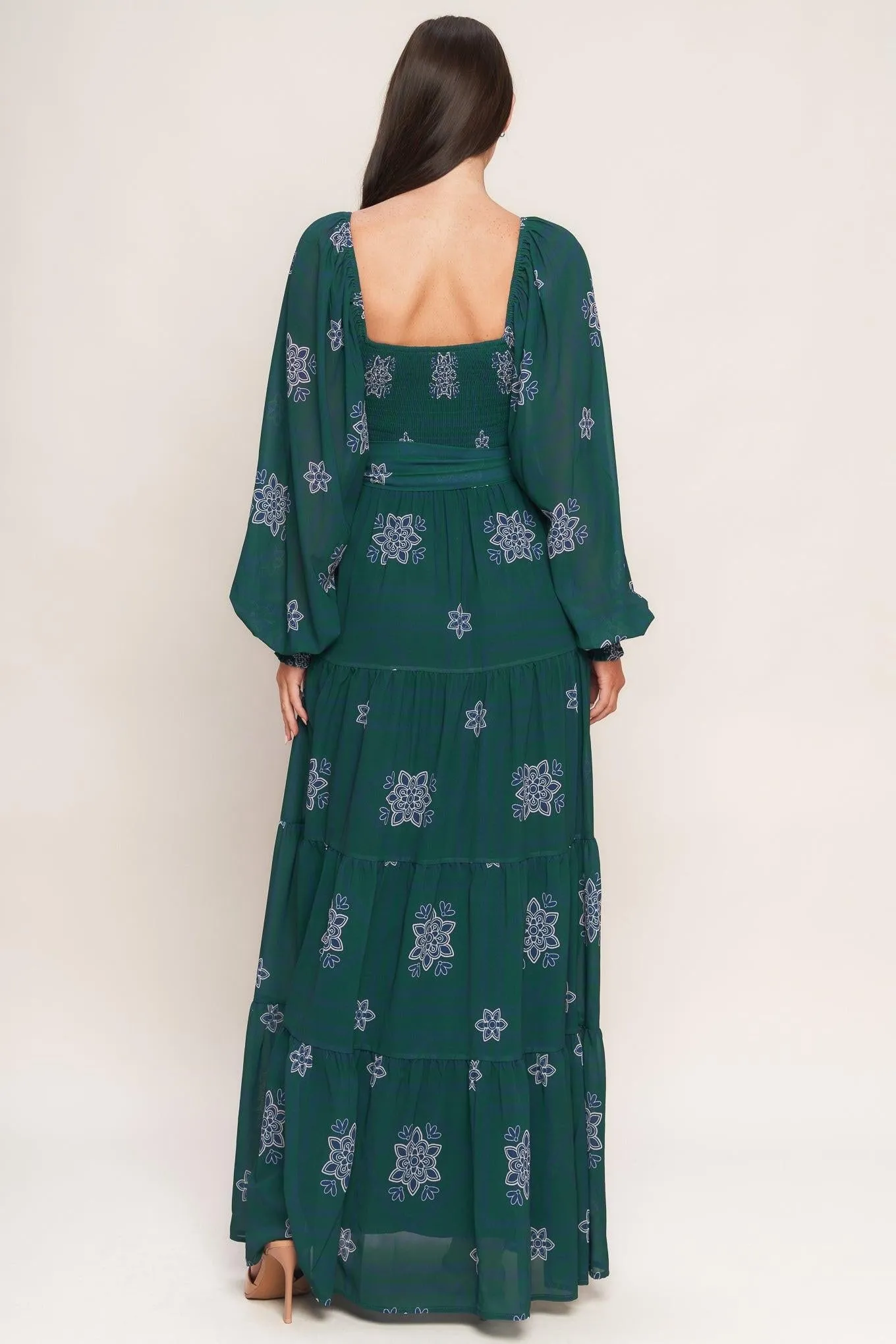 Azure Botanique Woven Maxi Dress sold by Zulily product image thumbnail 3