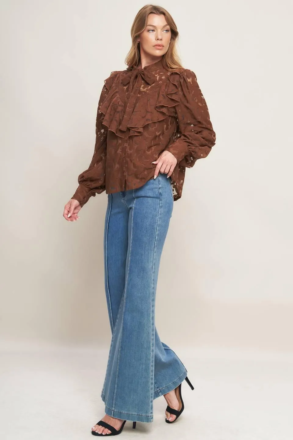 Romantic Shade Woven Lace Top sold by Zulily product image thumbnail 4