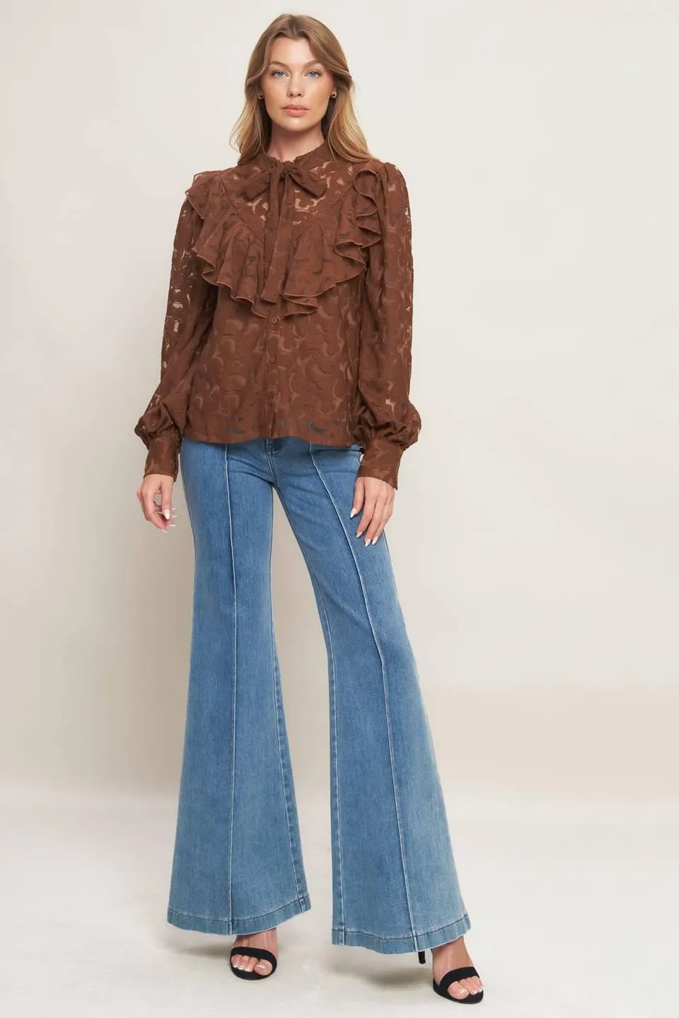 Romantic Shade Woven Lace Top sold by Zulily product image thumbnail 3