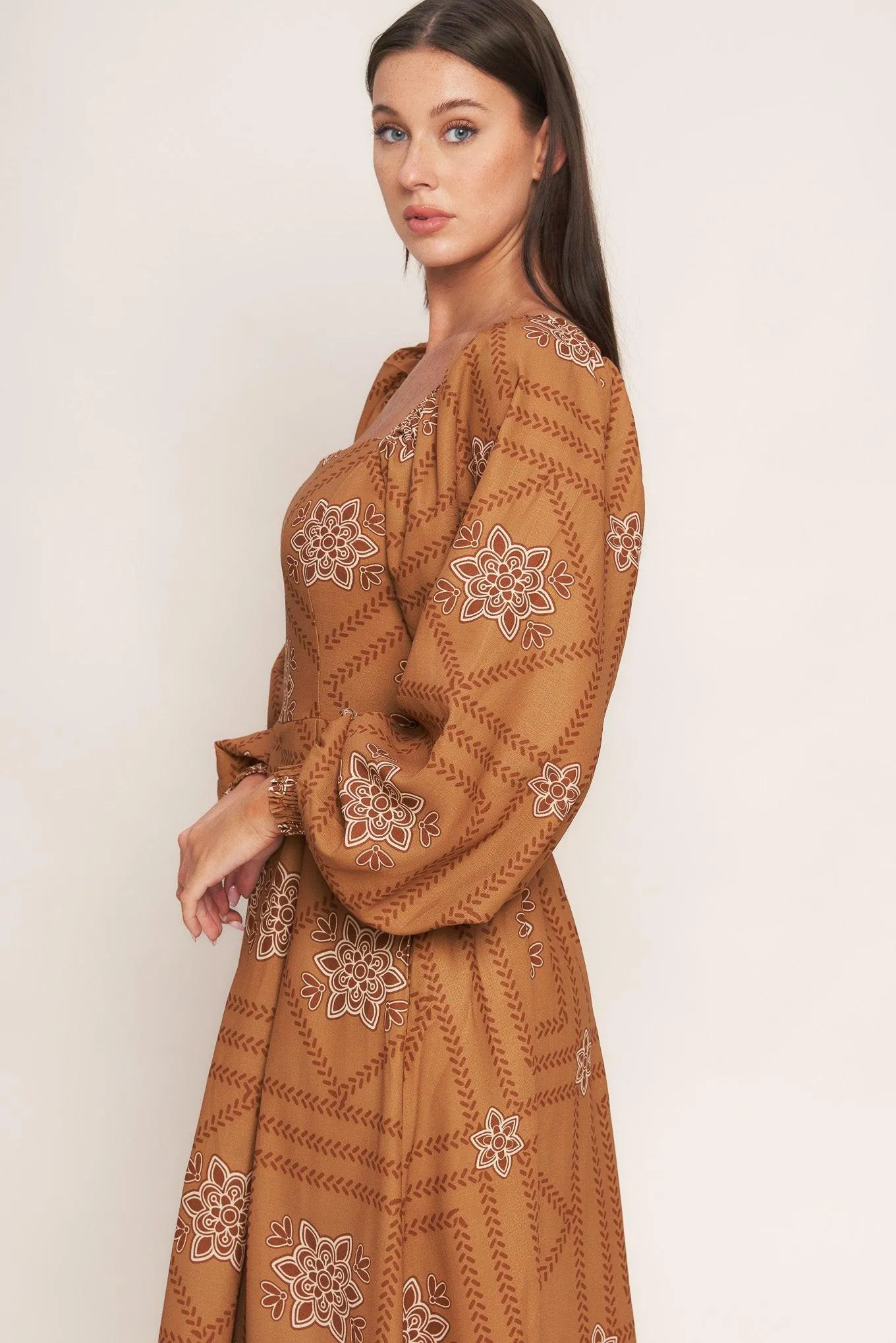 Southwest Squares Woven Midi Dress sold by Zulily product image thumbnail 2