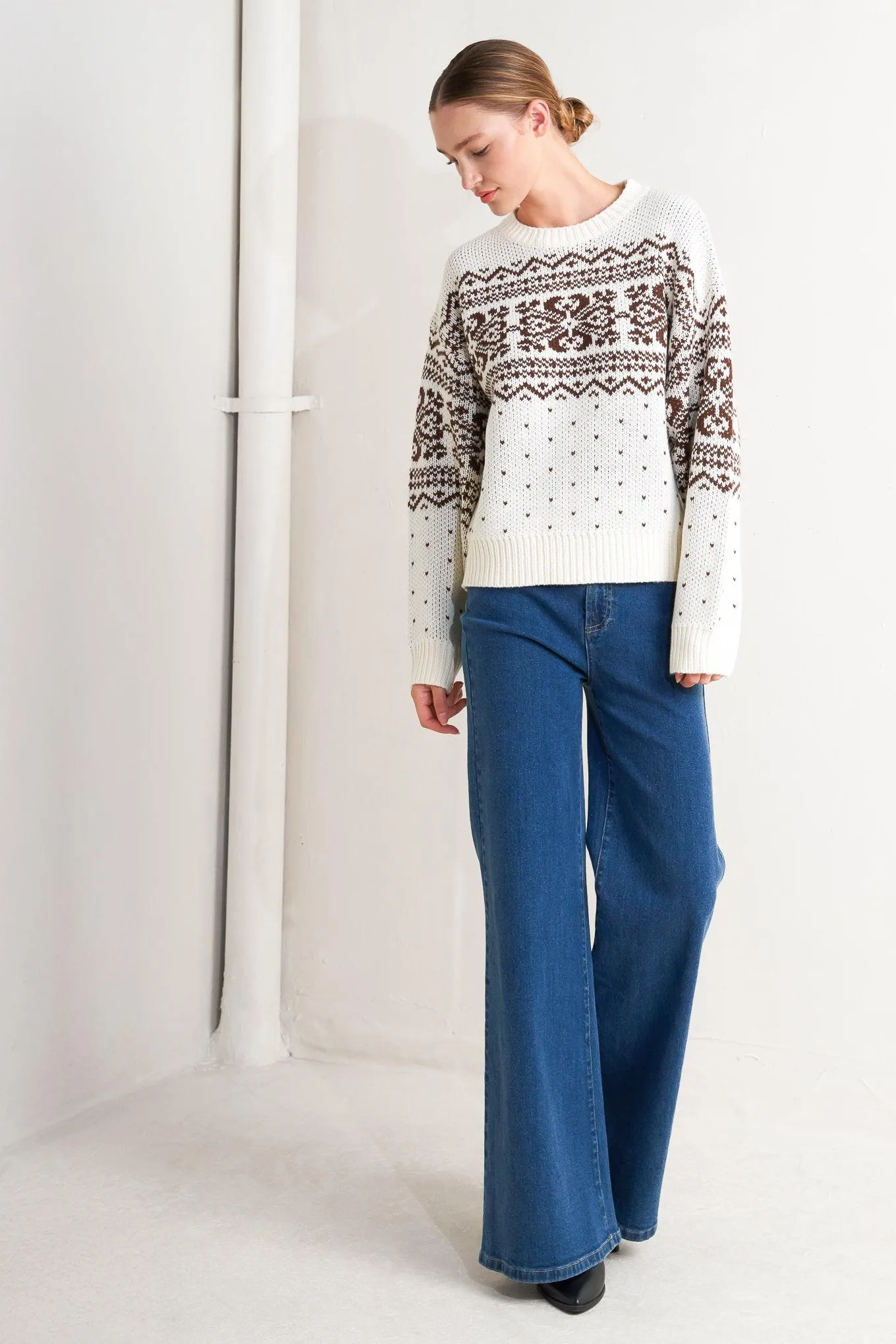 Snowflake Glam Pullover Sweater Top sold by Zulily product image thumbnail 3