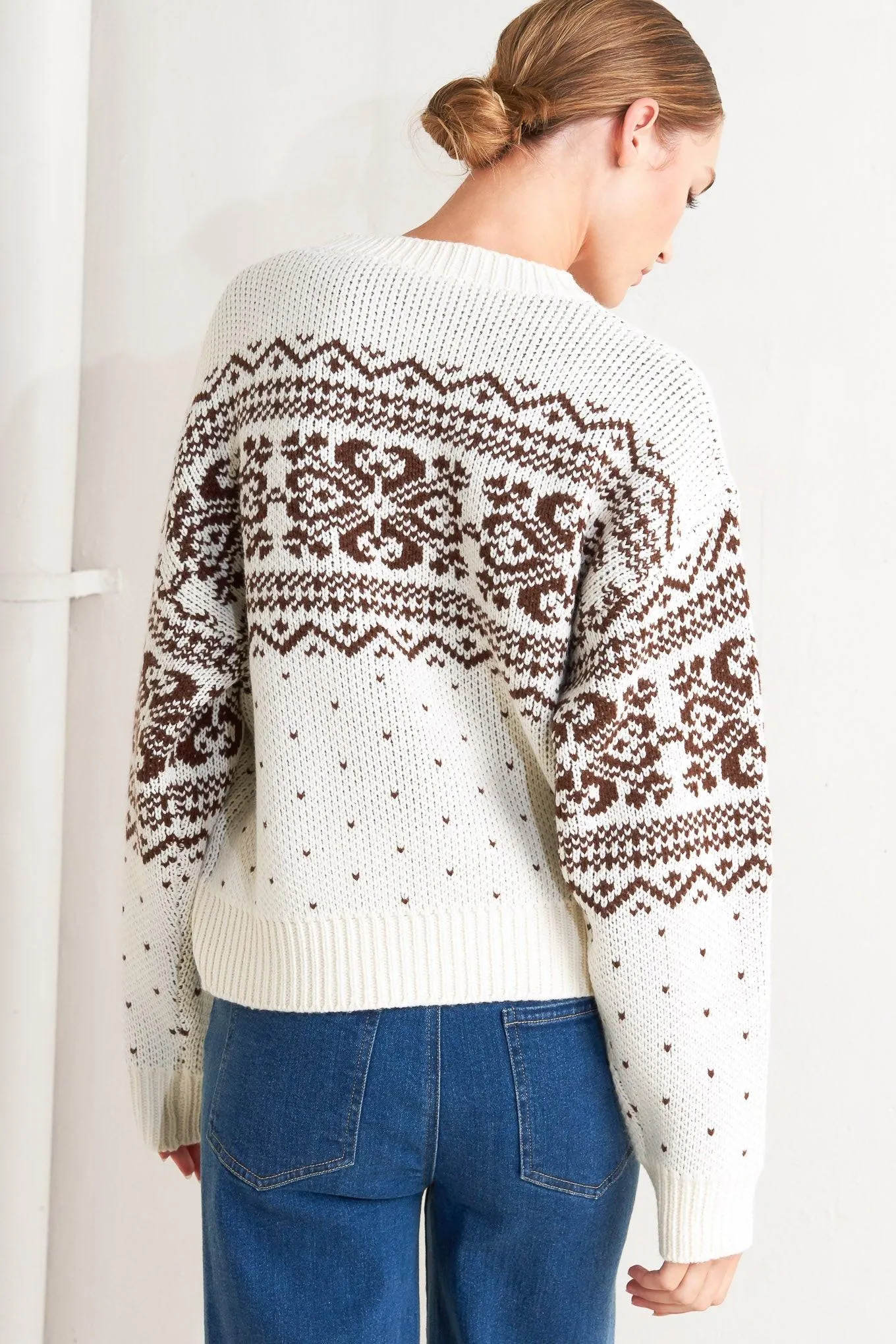 Snowflake Glam Pullover Sweater Top sold by Zulily product image thumbnail 2
