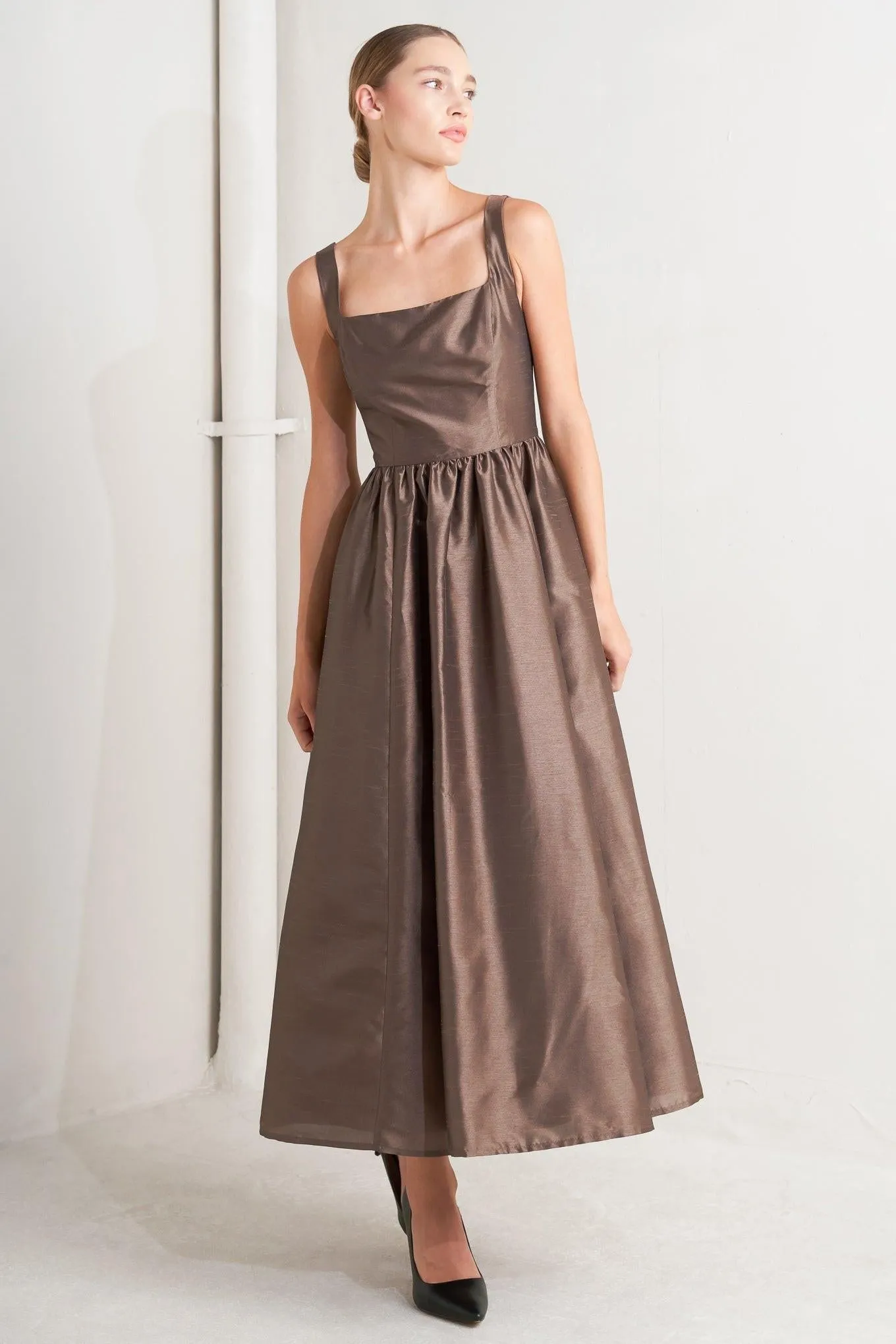 Café Luster Woven Midi Dress sold by Zulily product image thumbnail 4