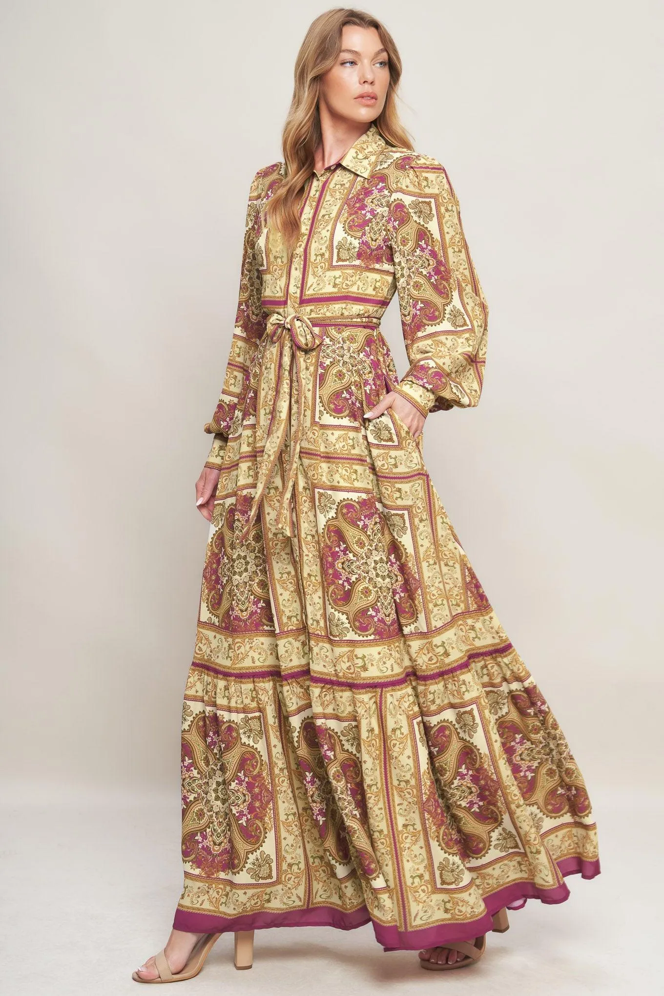 Royal Boho Energy Woven Maxi Dress sold by Zulily product image thumbnail 4