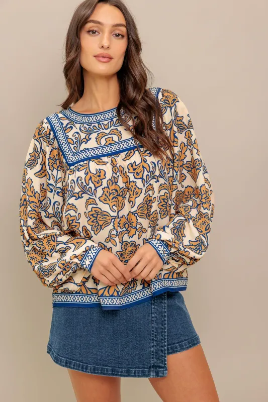 Boheme Meadow Woven Top made by Flying Tomato