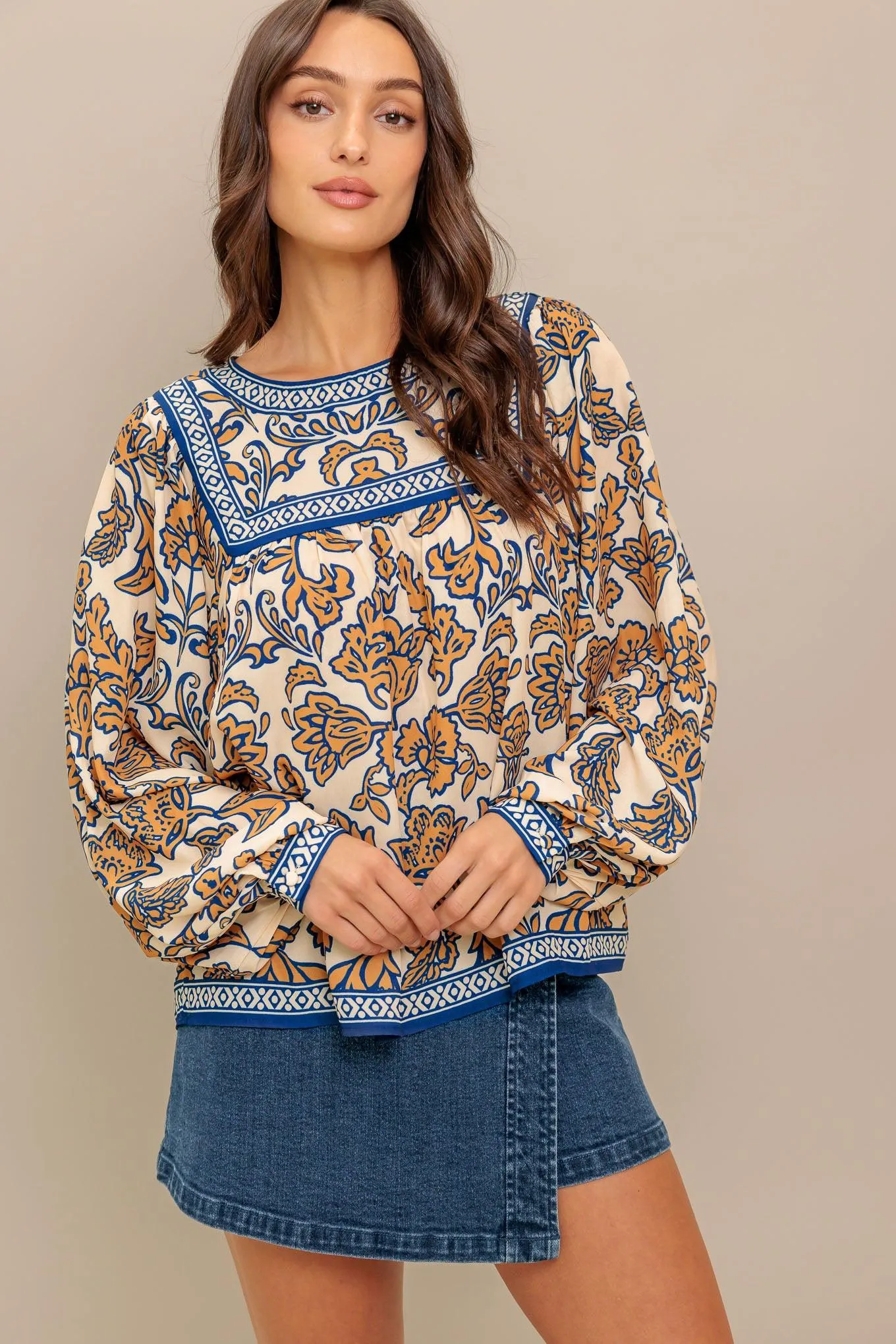 Boheme Meadow Woven Top sold by Zulily